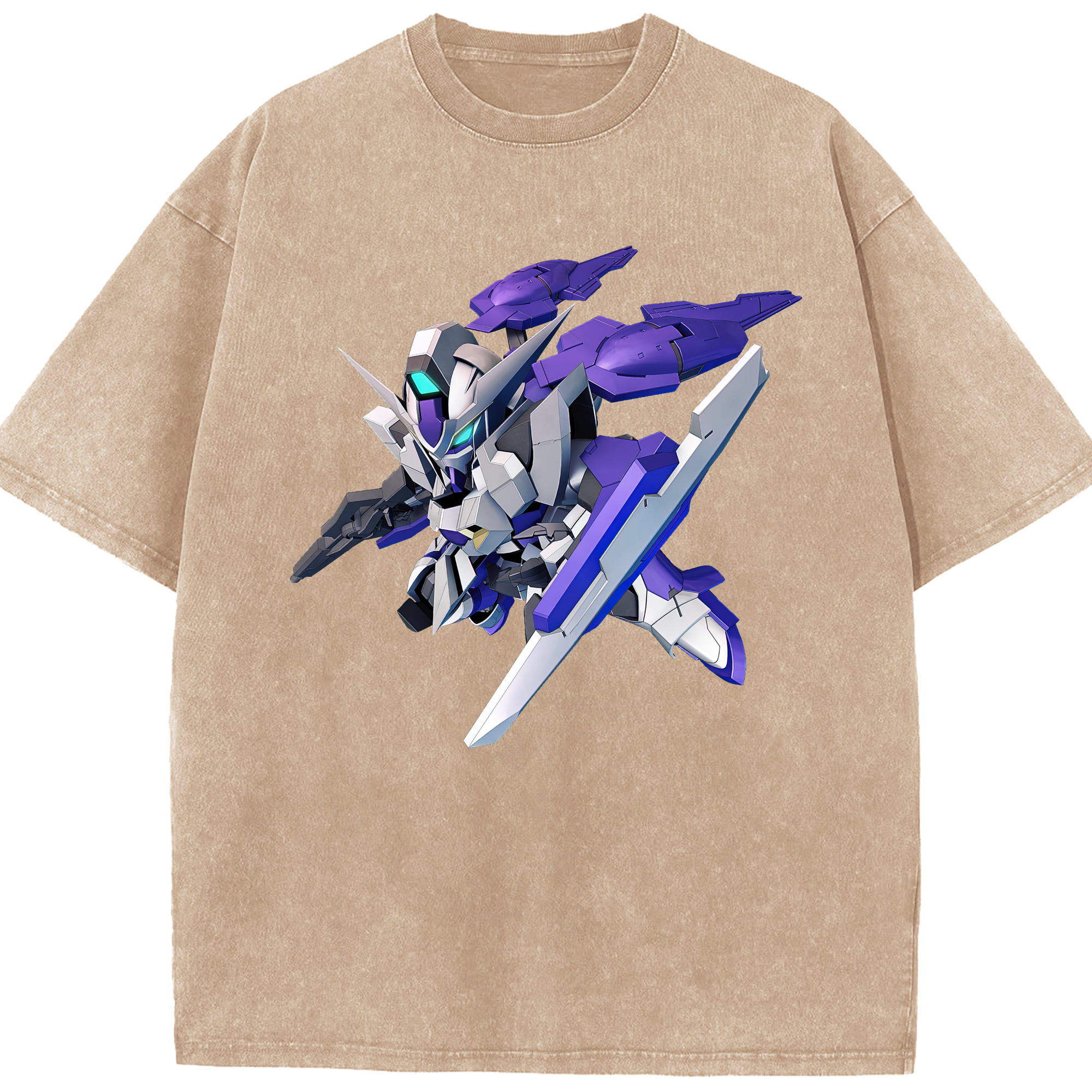 （画像用） 機動戦士ガンダム Mobile Suit Gundam 綿100% ヴィンテージ風 半袖Tシャツ（フロントプリント）