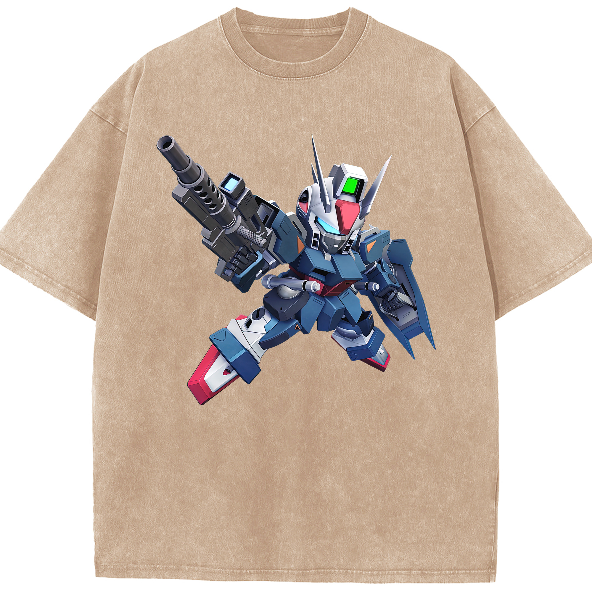 （画像用） 機動戦士ガンダム Mobile Suit Gundam 綿100% ヴィンテージ風 半袖Tシャツ（フロントプリント）