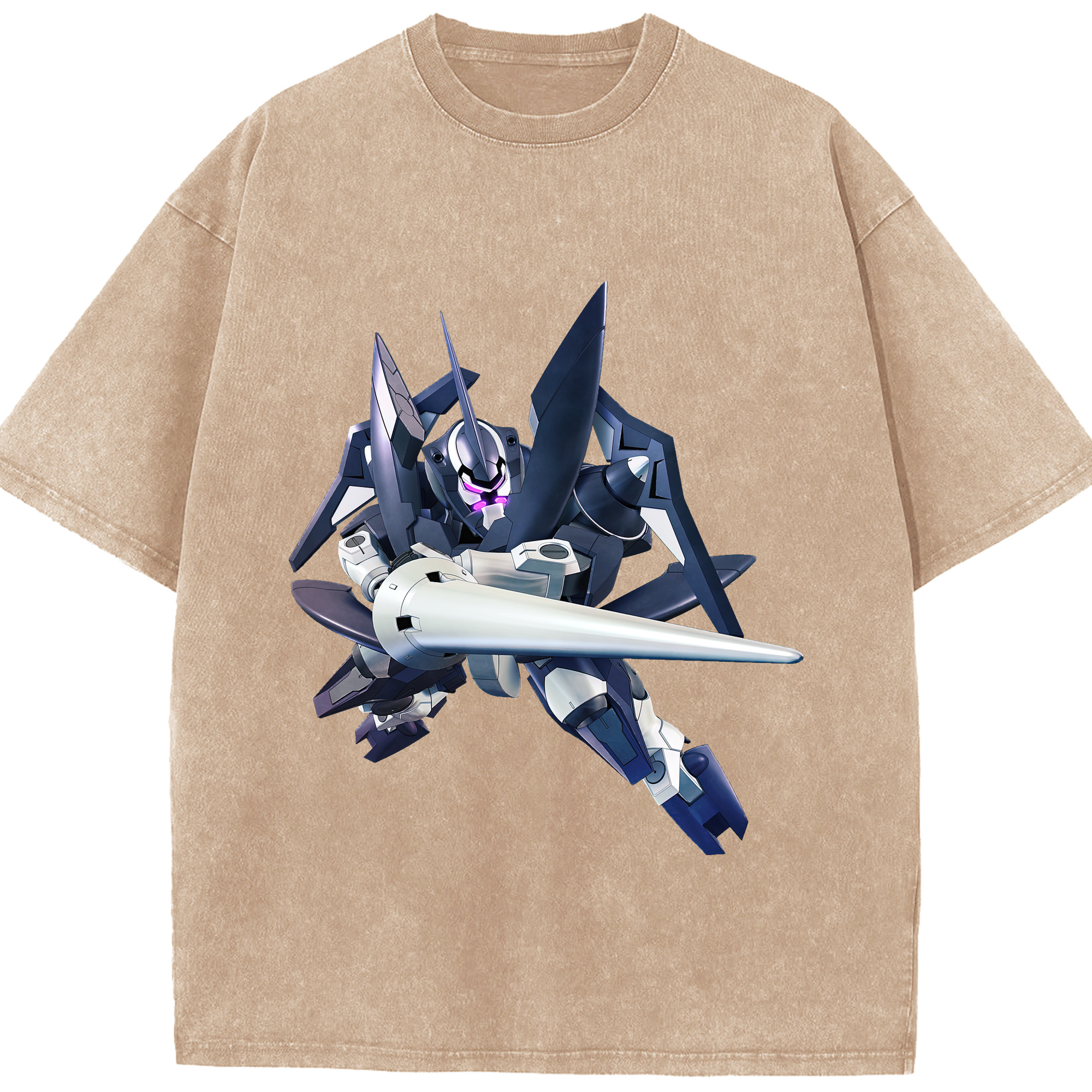 （画像用） 機動戦士ガンダム Mobile Suit Gundam 綿100% ヴィンテージ風 半袖Tシャツ（フロントプリント）