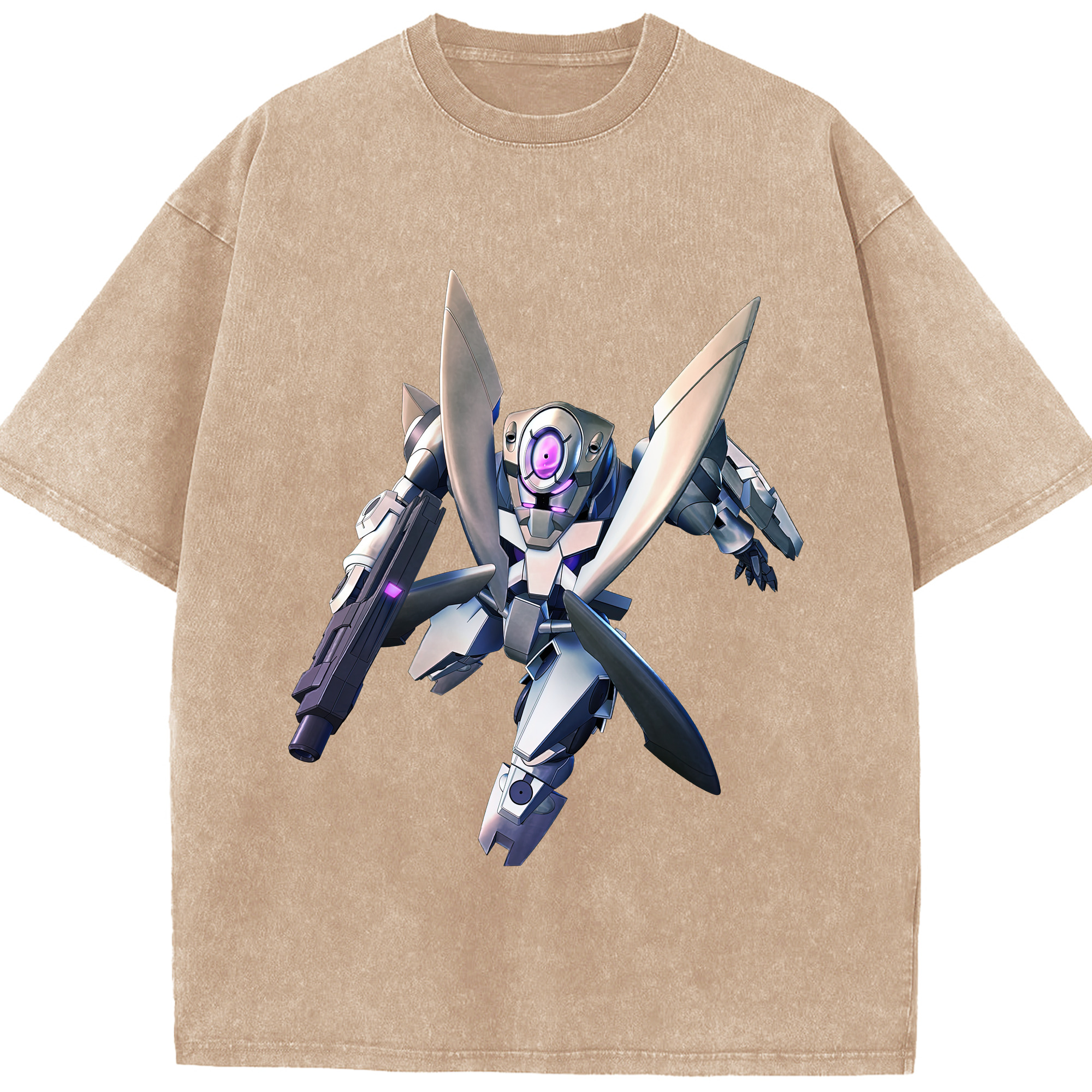 （画像用） 機動戦士ガンダム Mobile Suit Gundam 綿100% ヴィンテージ風 半袖Tシャツ（フロントプリント）