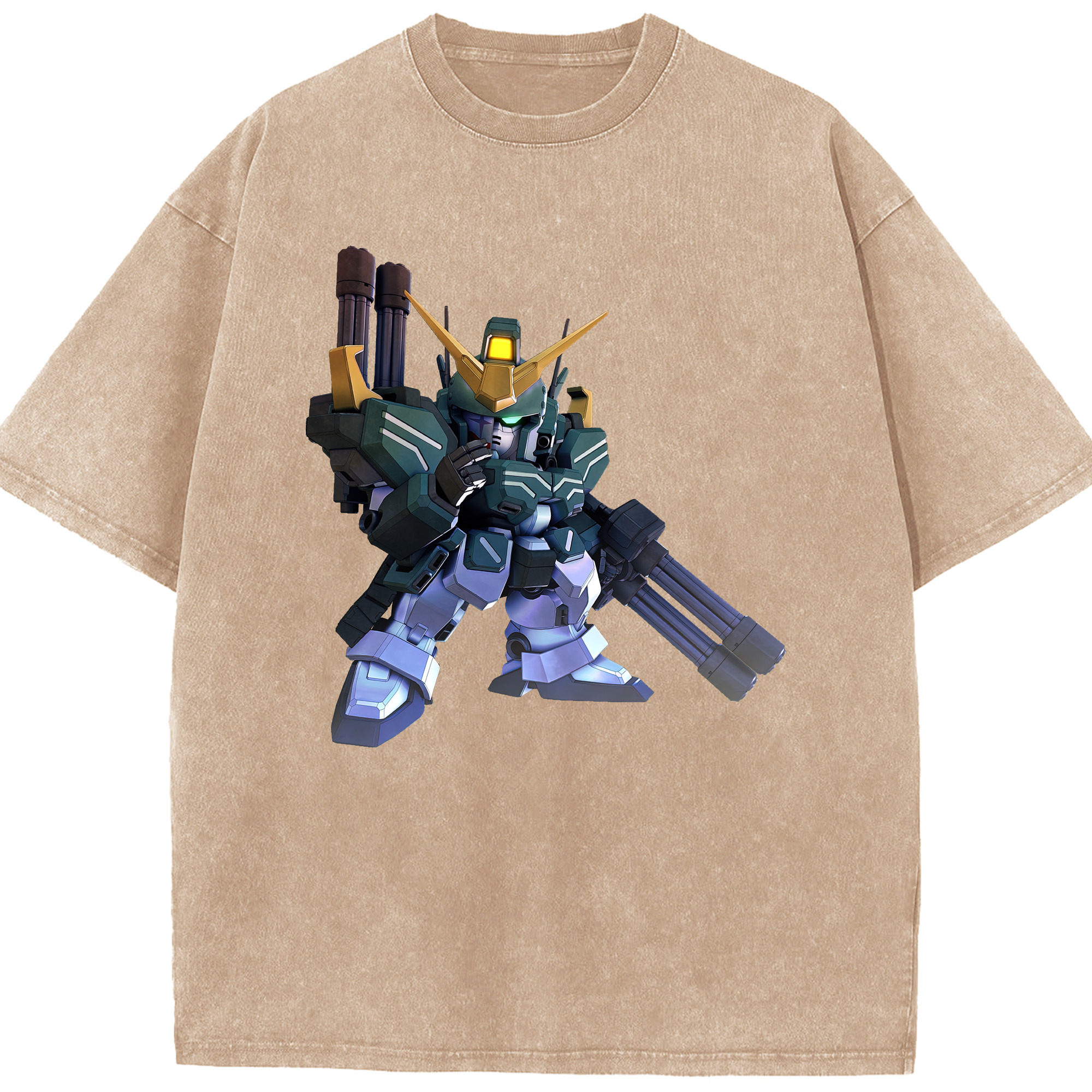（画像用） 機動戦士ガンダム Mobile Suit Gundam 綿100% ヴィンテージ風 半袖Tシャツ（フロントプリント）