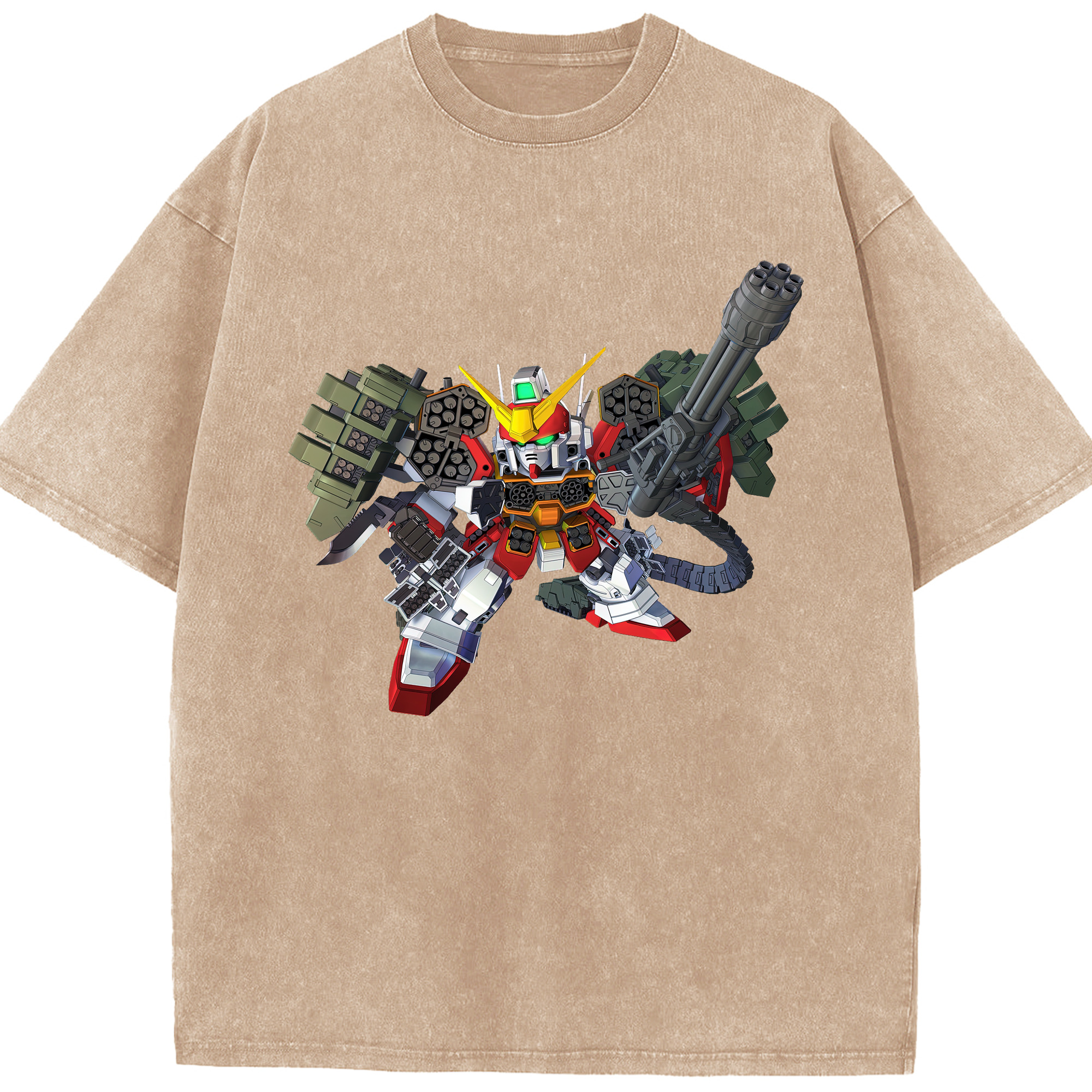 （画像用） 機動戦士ガンダム Mobile Suit Gundam 綿100% ヴィンテージ風 半袖Tシャツ（フロントプリント）