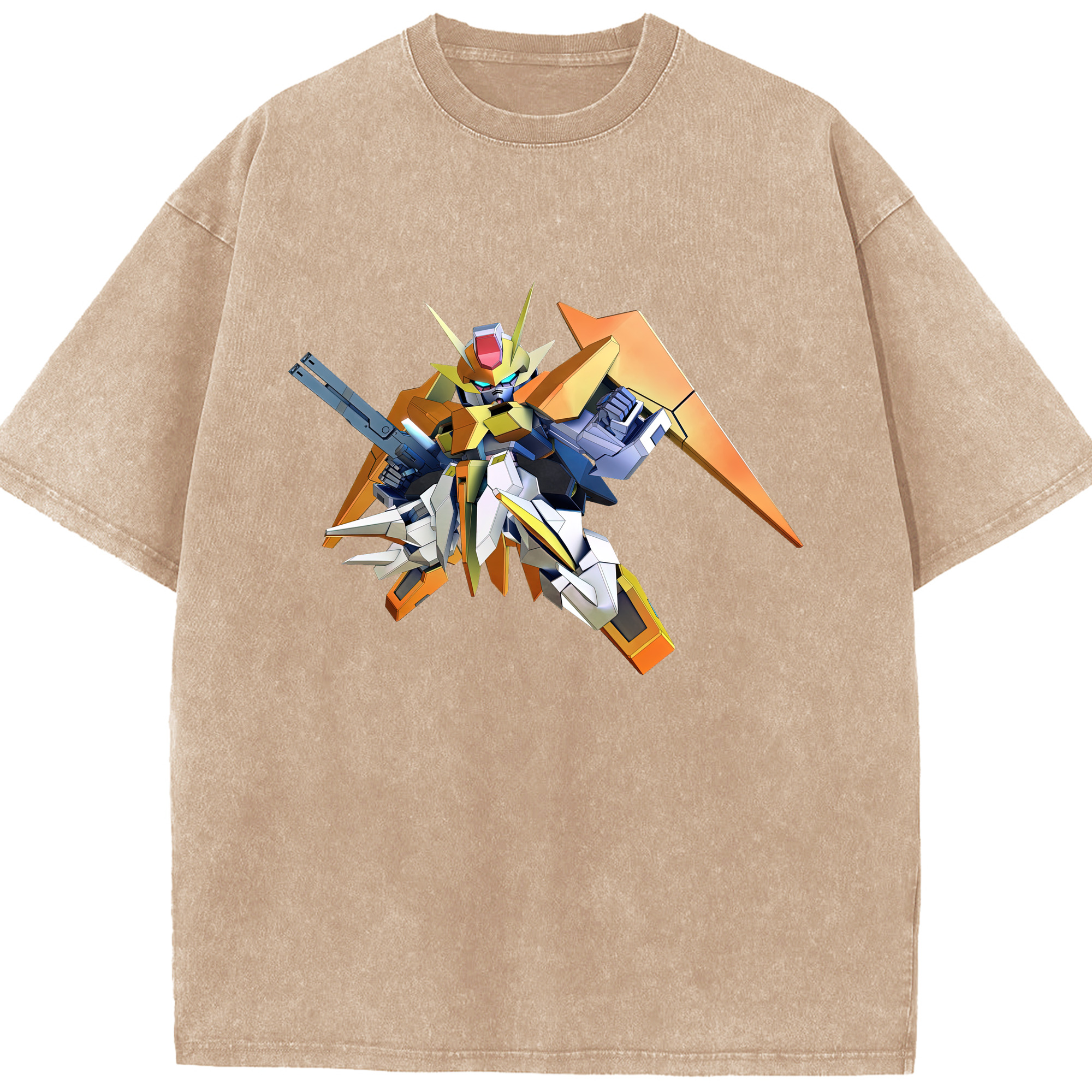 （画像用） 機動戦士ガンダム Mobile Suit Gundam 綿100% ヴィンテージ風 半袖Tシャツ（フロントプリント）