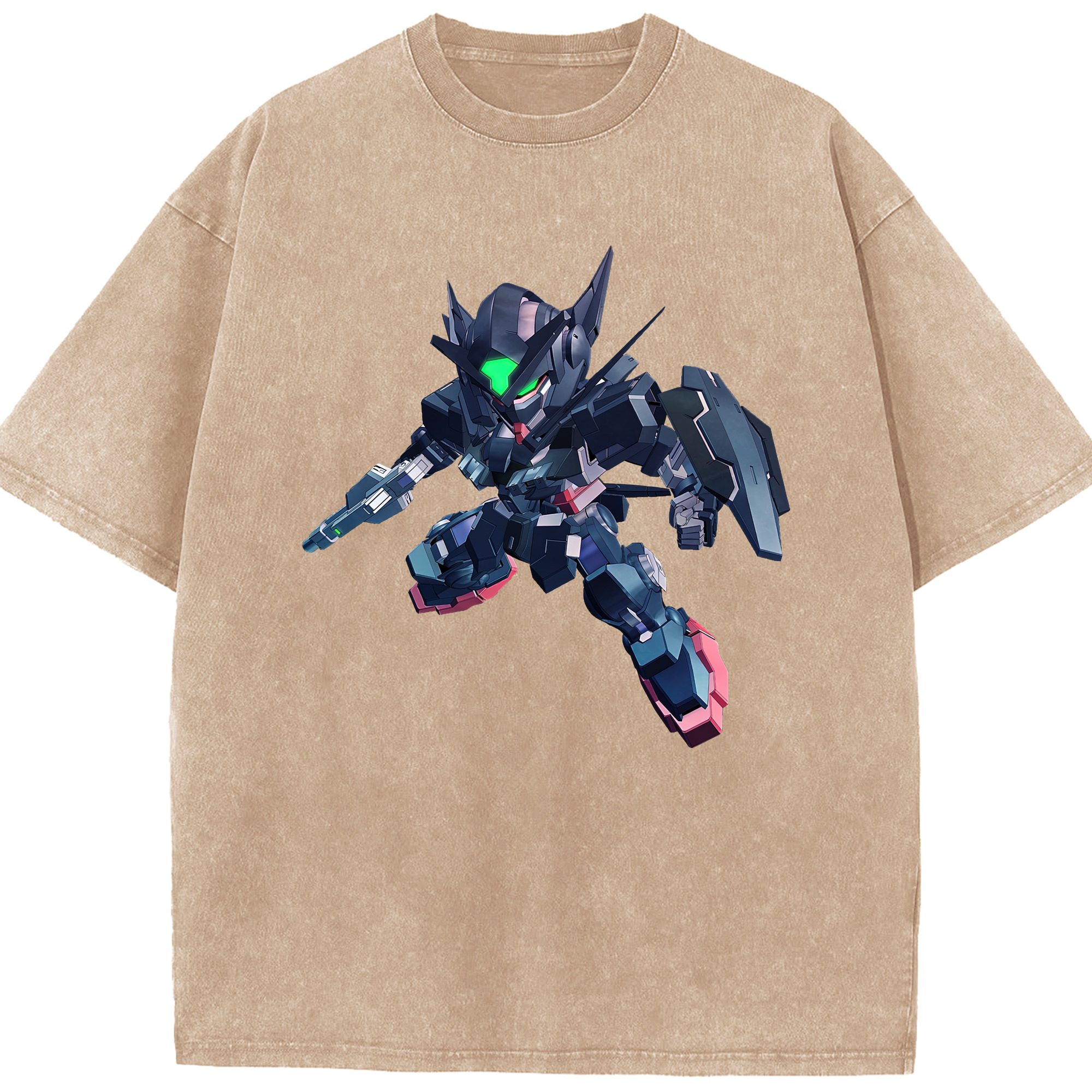 （画像用） 機動戦士ガンダム Mobile Suit Gundam 綿100% ヴィンテージ風 半袖Tシャツ（フロントプリント）