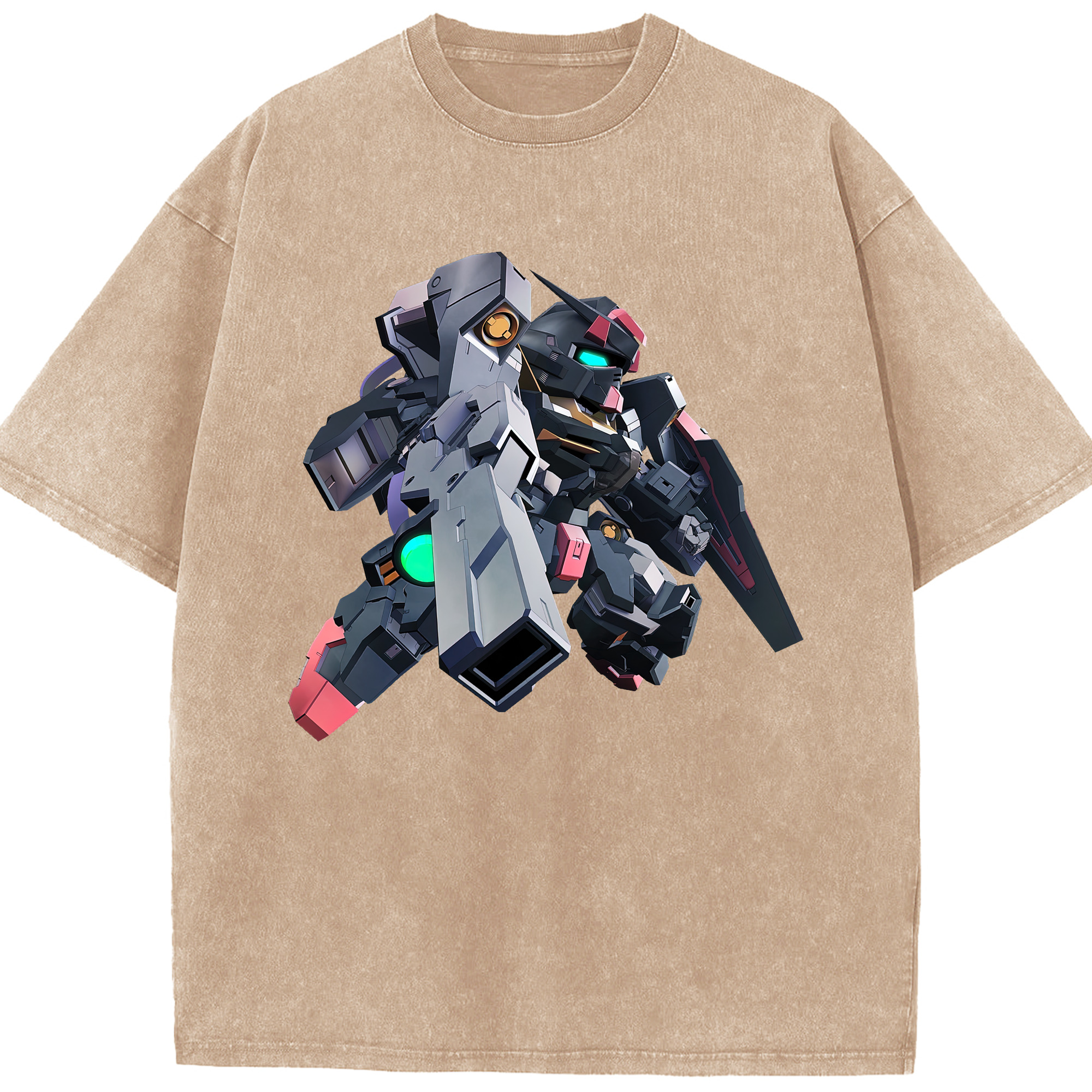 （画像用） 機動戦士ガンダム Mobile Suit Gundam 綿100% ヴィンテージ風 半袖Tシャツ（フロントプリント）