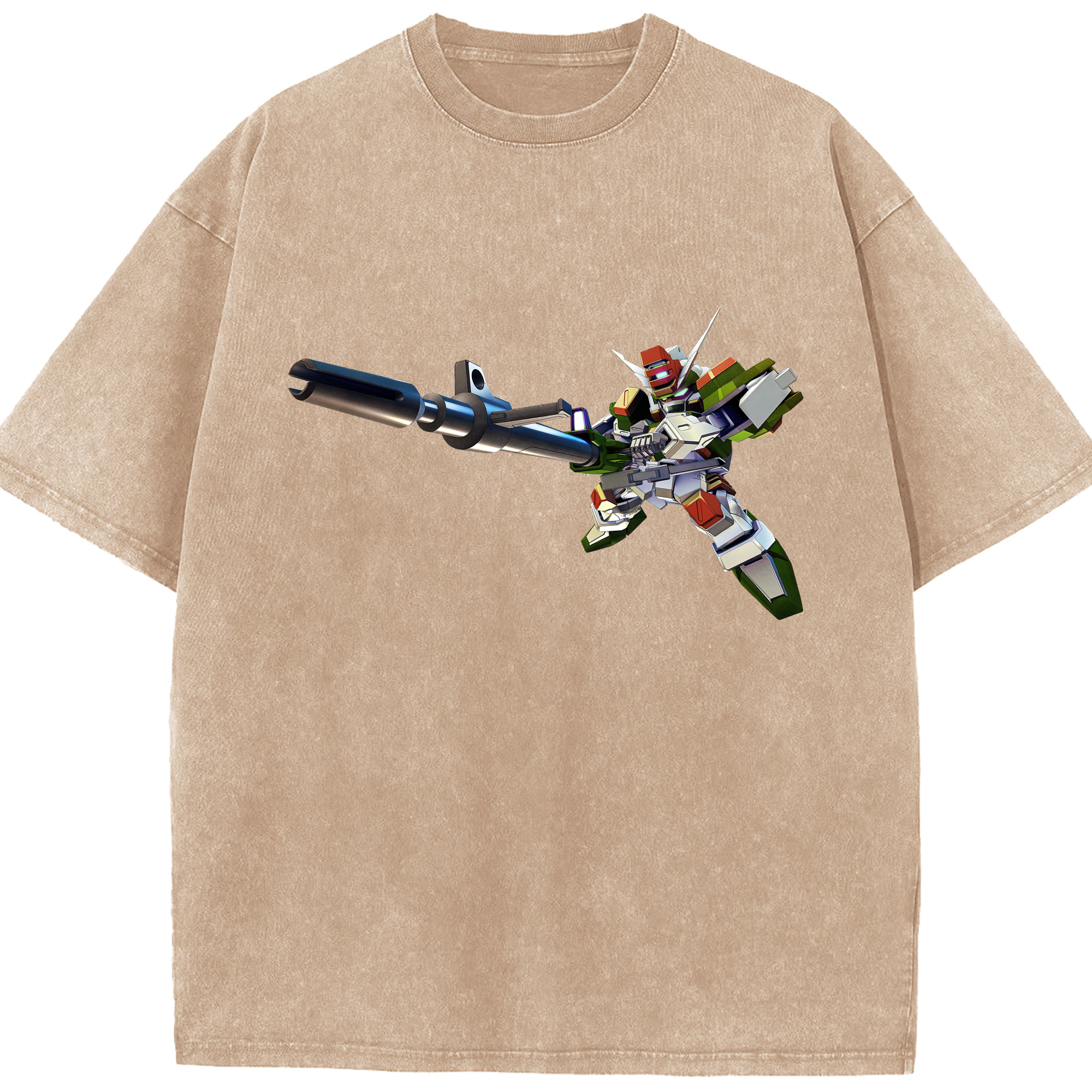 （画像用） 機動戦士ガンダム Mobile Suit Gundam 綿100% ヴィンテージ風 半袖Tシャツ（フロントプリント）