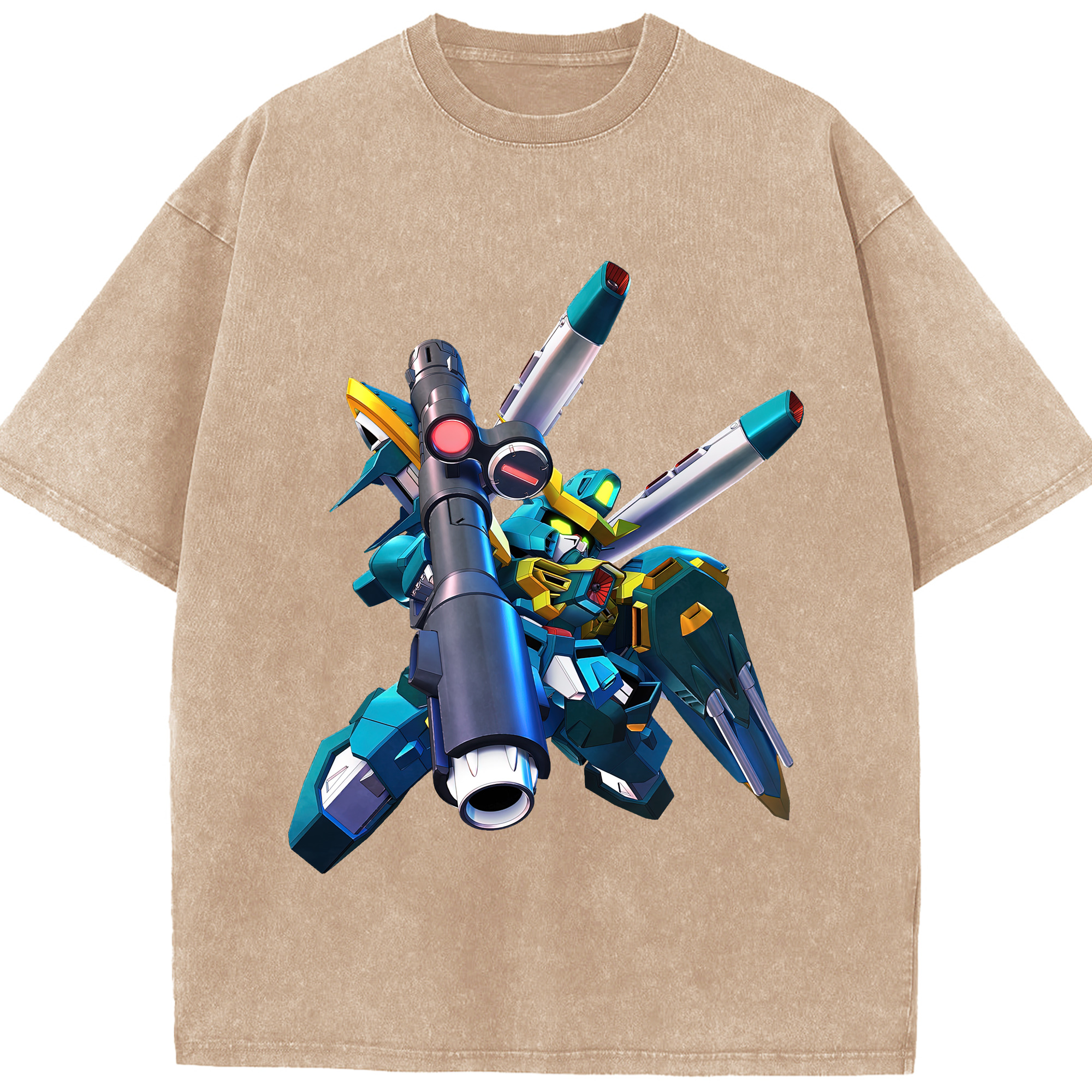 （画像用） 機動戦士ガンダム Mobile Suit Gundam 綿100% ヴィンテージ風 半袖Tシャツ（フロントプリント）
