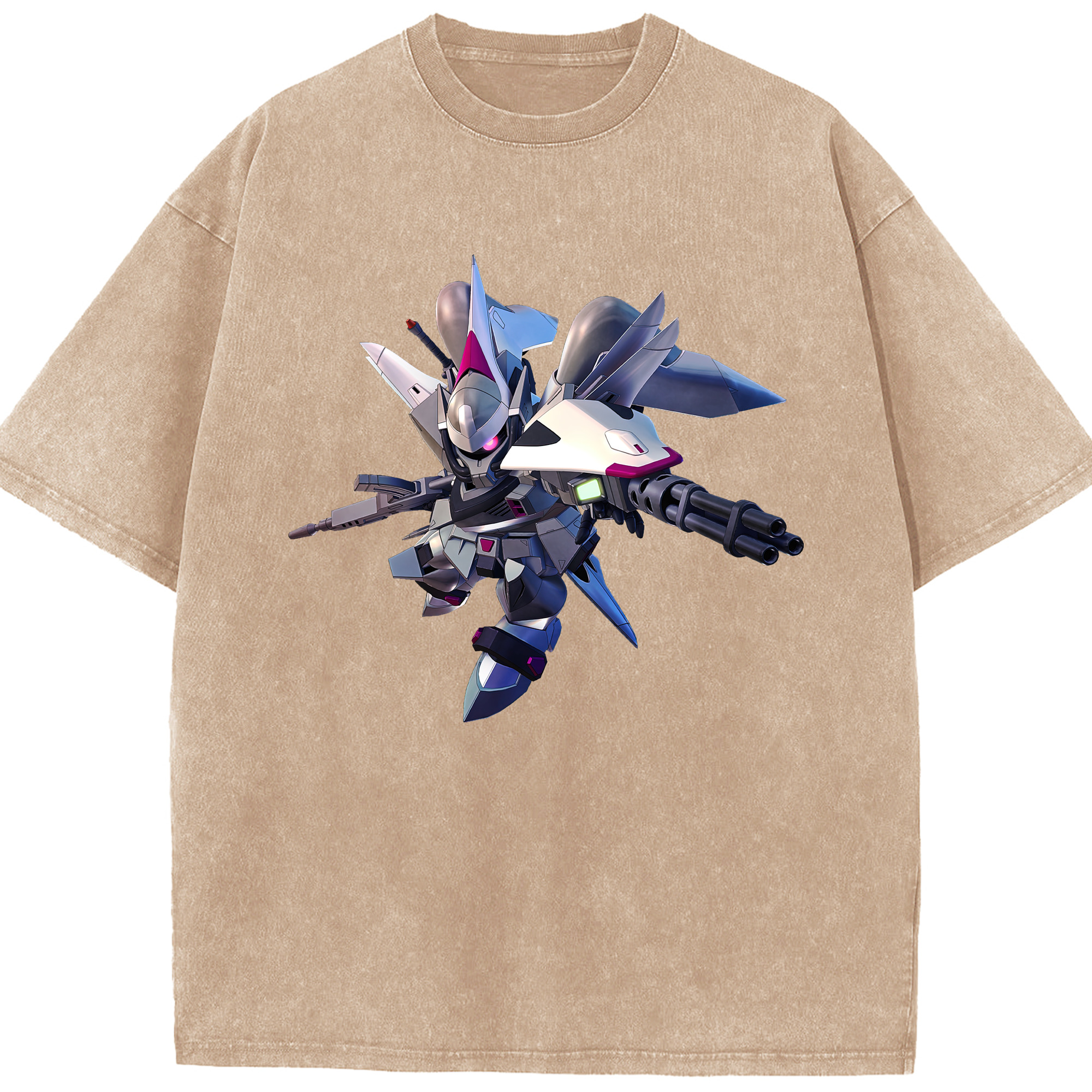 （画像用） 機動戦士ガンダム Mobile Suit Gundam 綿100% ヴィンテージ風 半袖Tシャツ（フロントプリント）