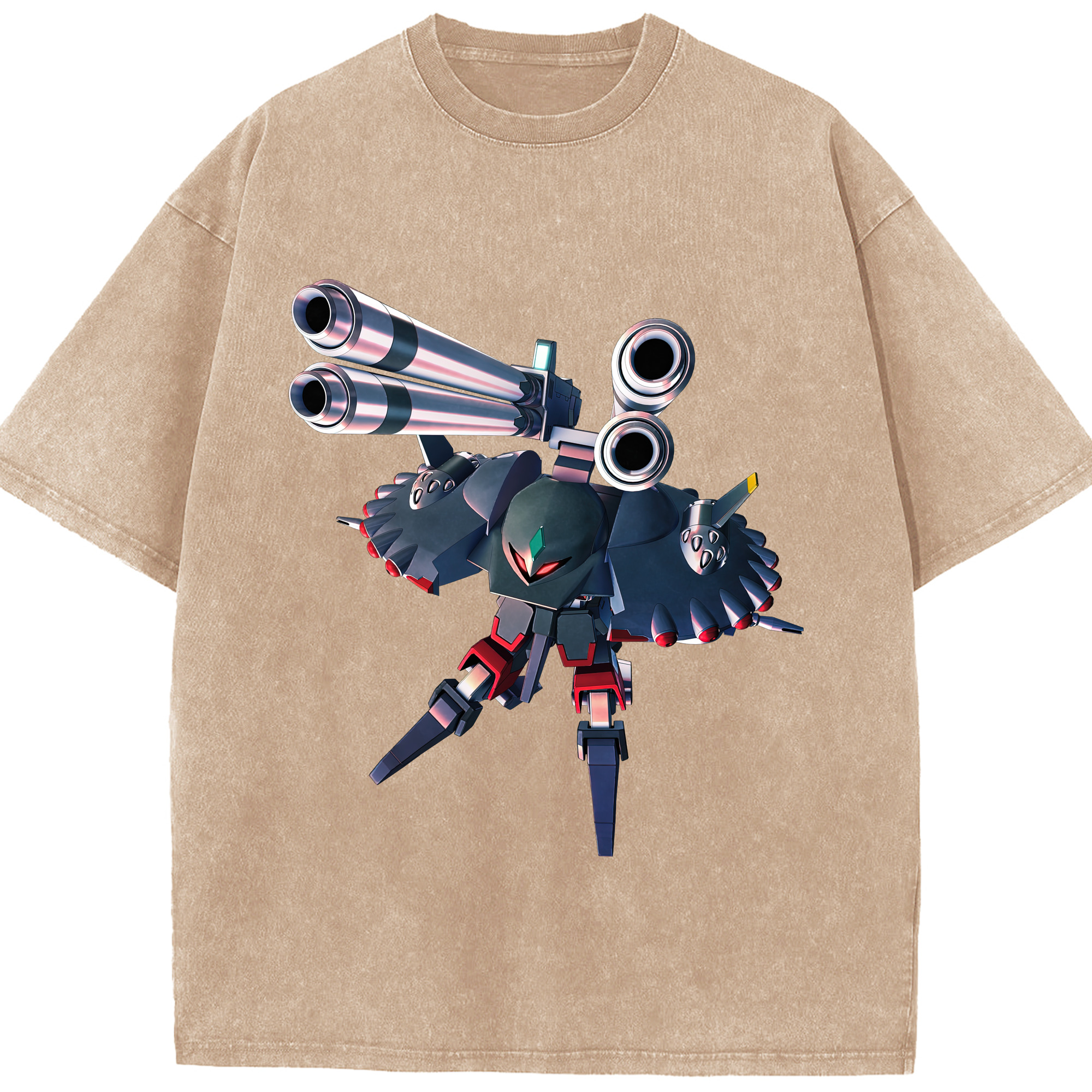 （画像用） 機動戦士ガンダム Mobile Suit Gundam 綿100% ヴィンテージ風 半袖Tシャツ（フロントプリント）