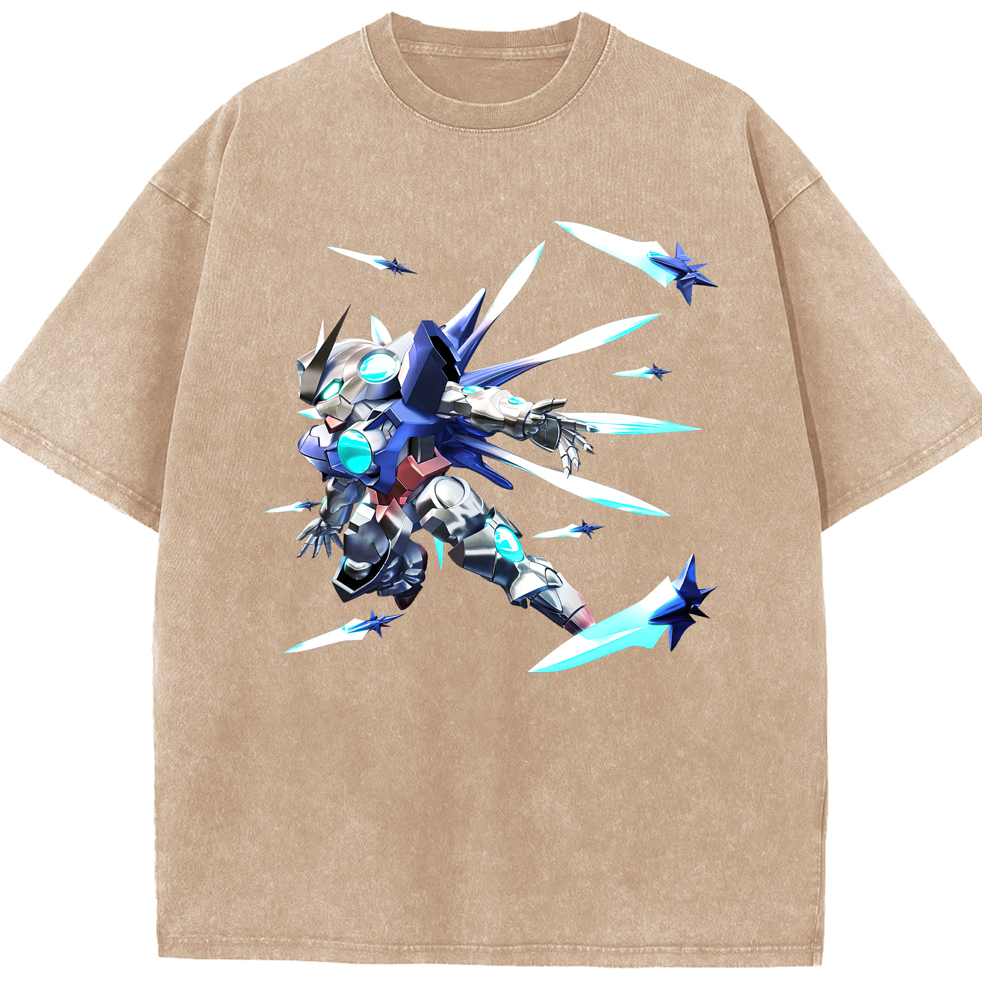 （画像用） 機動戦士ガンダム Mobile Suit Gundam 綿100% ヴィンテージ風 半袖Tシャツ（フロントプリント）