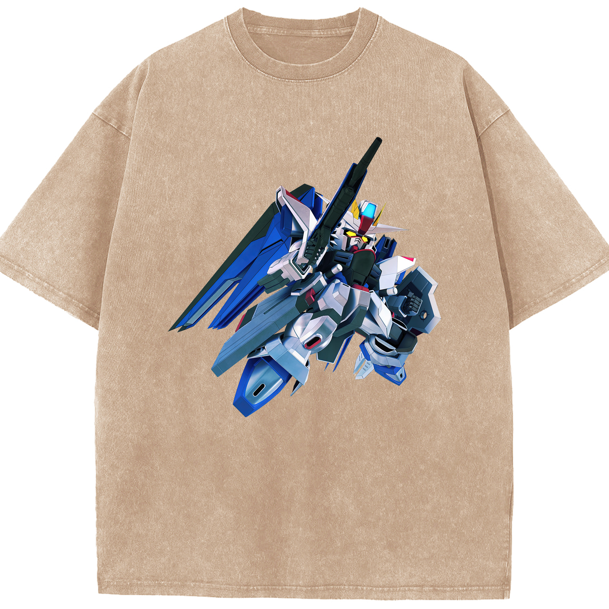 （画像用） 機動戦士ガンダム Mobile Suit Gundam 綿100% ヴィンテージ風 半袖Tシャツ（フロントプリント）