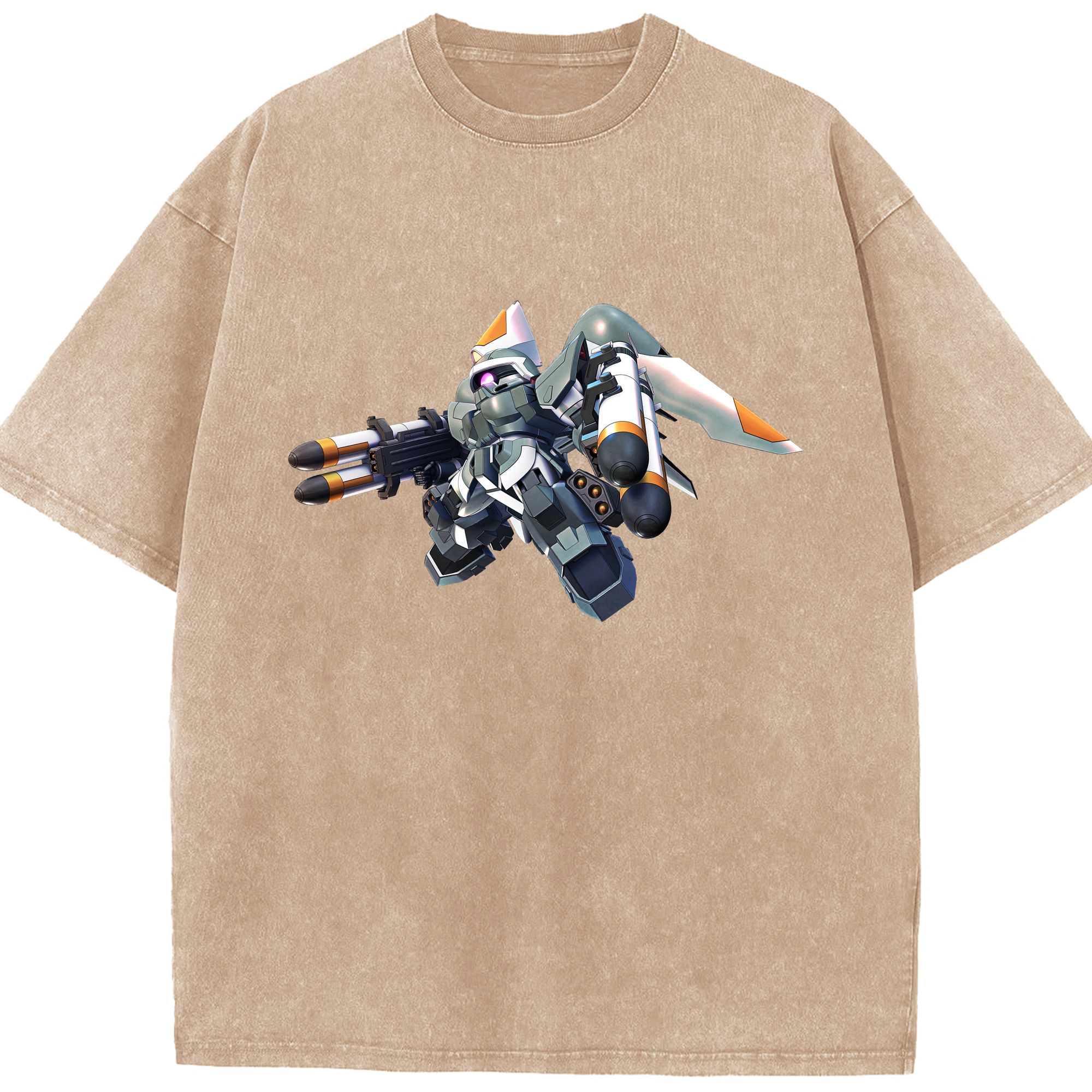 （画像用） 機動戦士ガンダム Mobile Suit Gundam 綿100% ヴィンテージ風 半袖Tシャツ（フロントプリント）