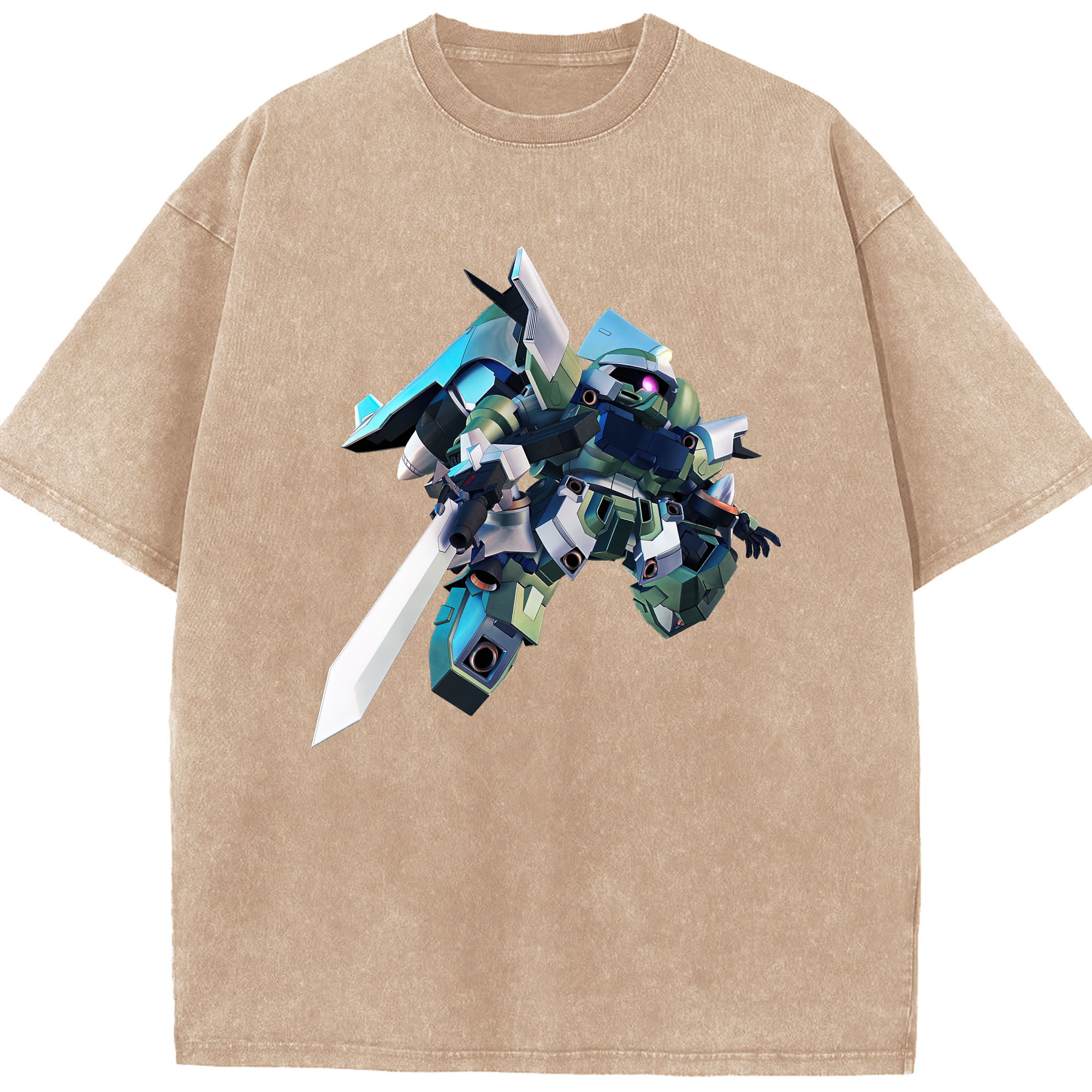 （画像用） 機動戦士ガンダム Mobile Suit Gundam 綿100% ヴィンテージ風 半袖Tシャツ（フロントプリント）