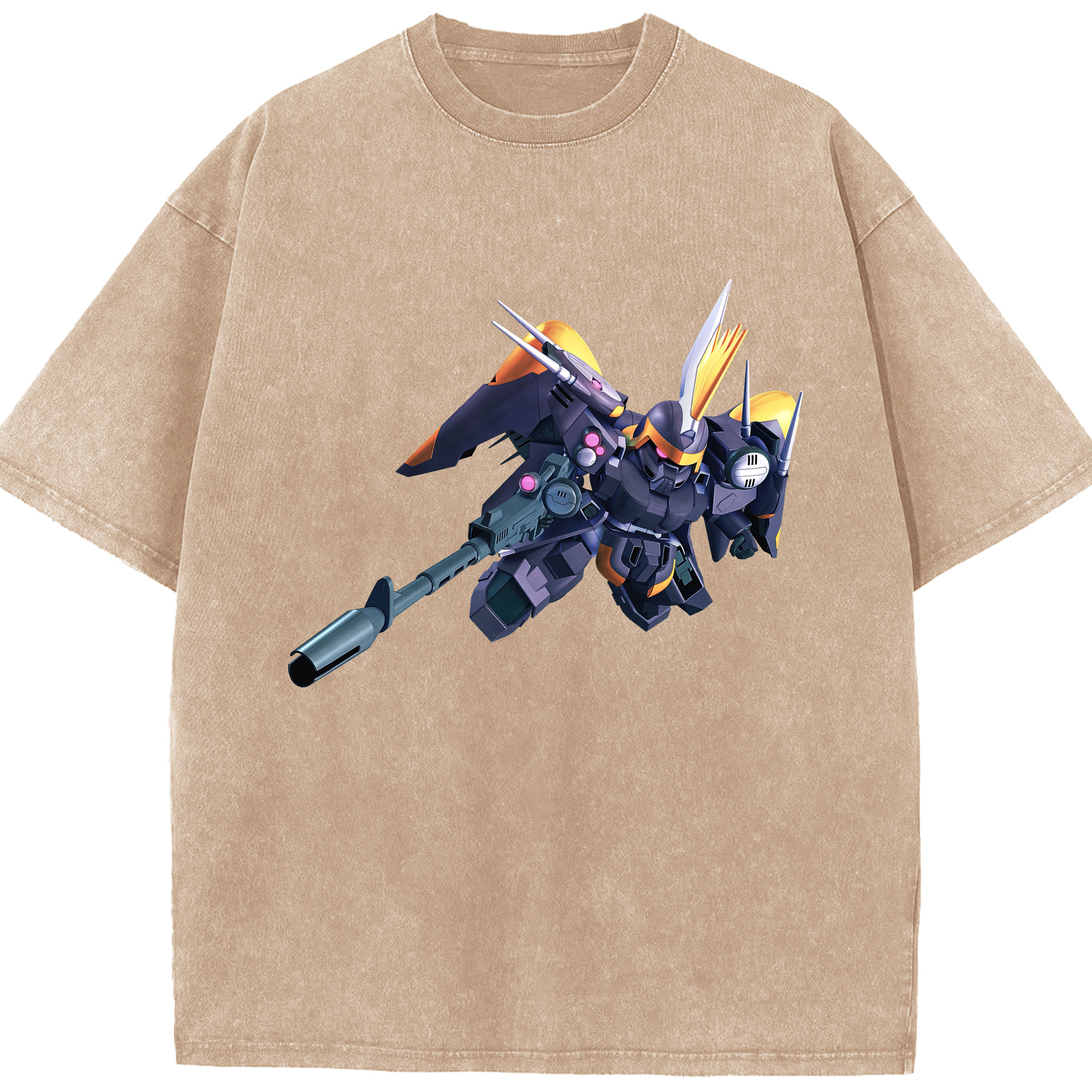 （画像用） 機動戦士ガンダム Mobile Suit Gundam 綿100% ヴィンテージ風 半袖Tシャツ（フロントプリント）