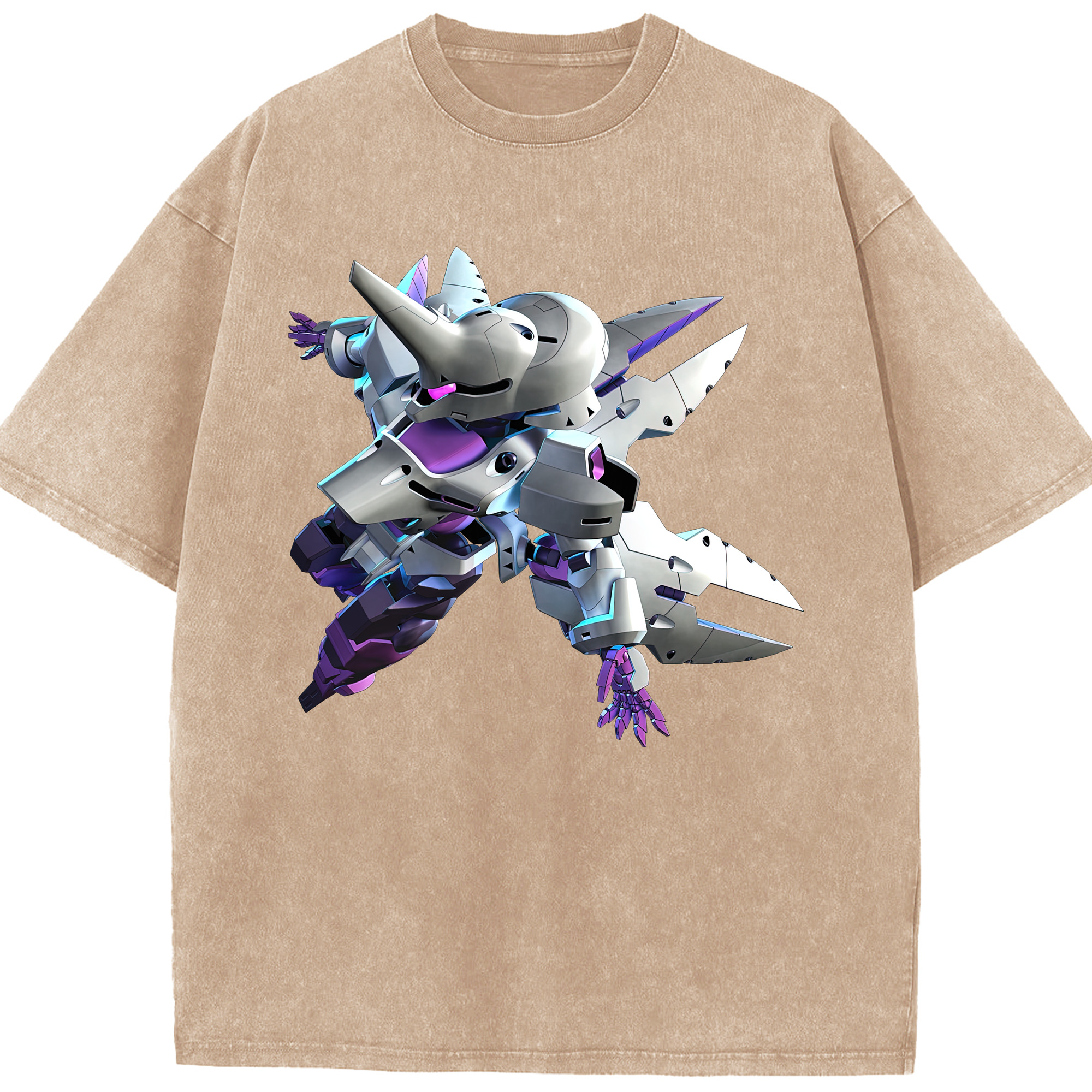 （画像用） 機動戦士ガンダム Mobile Suit Gundam 綿100% ヴィンテージ風 半袖Tシャツ（フロントプリント）