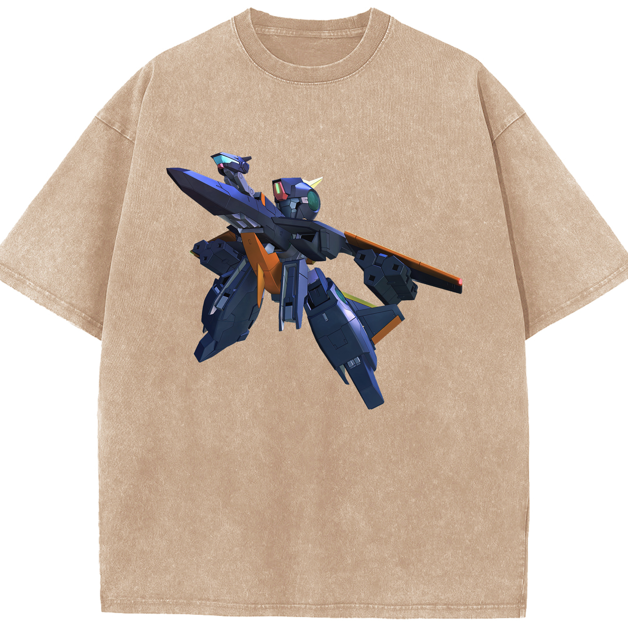 （画像用） 機動戦士ガンダム Mobile Suit Gundam 綿100% ヴィンテージ風 半袖Tシャツ（フロントプリント）