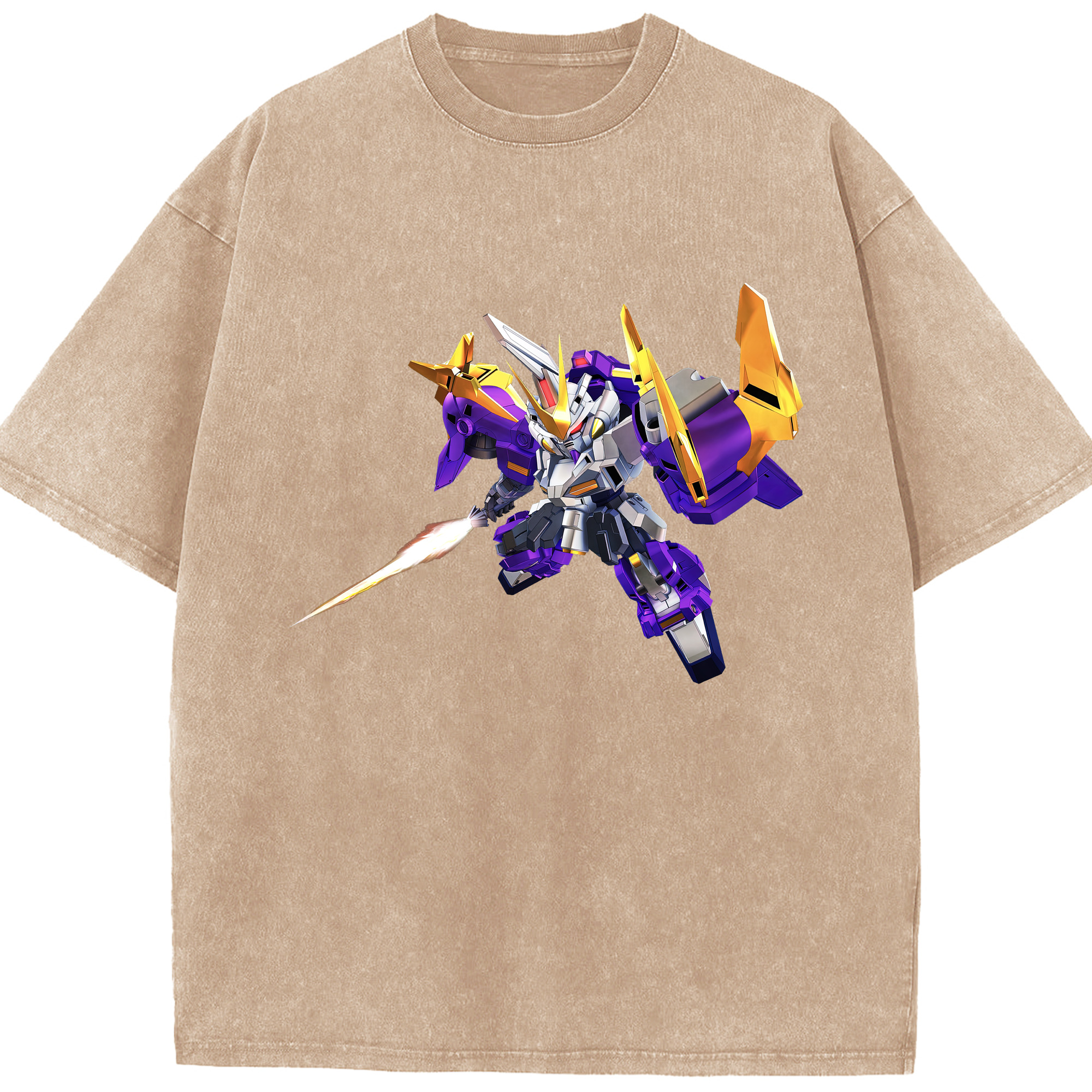 （画像用） 機動戦士ガンダム Mobile Suit Gundam 綿100% ヴィンテージ風 半袖Tシャツ（フロントプリント）