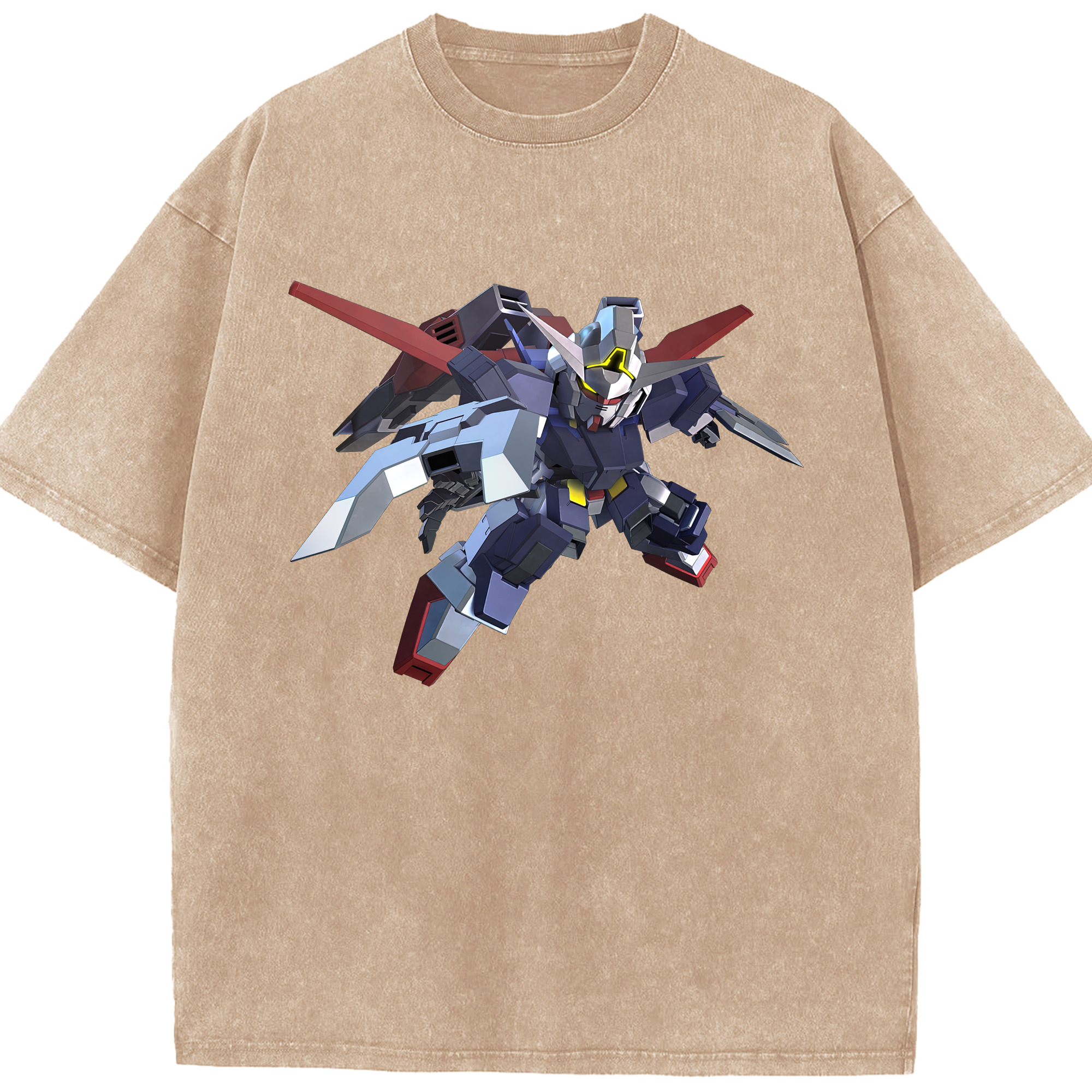 （画像用） 機動戦士ガンダム Mobile Suit Gundam 綿100% ヴィンテージ風 半袖Tシャツ（フロントプリント）