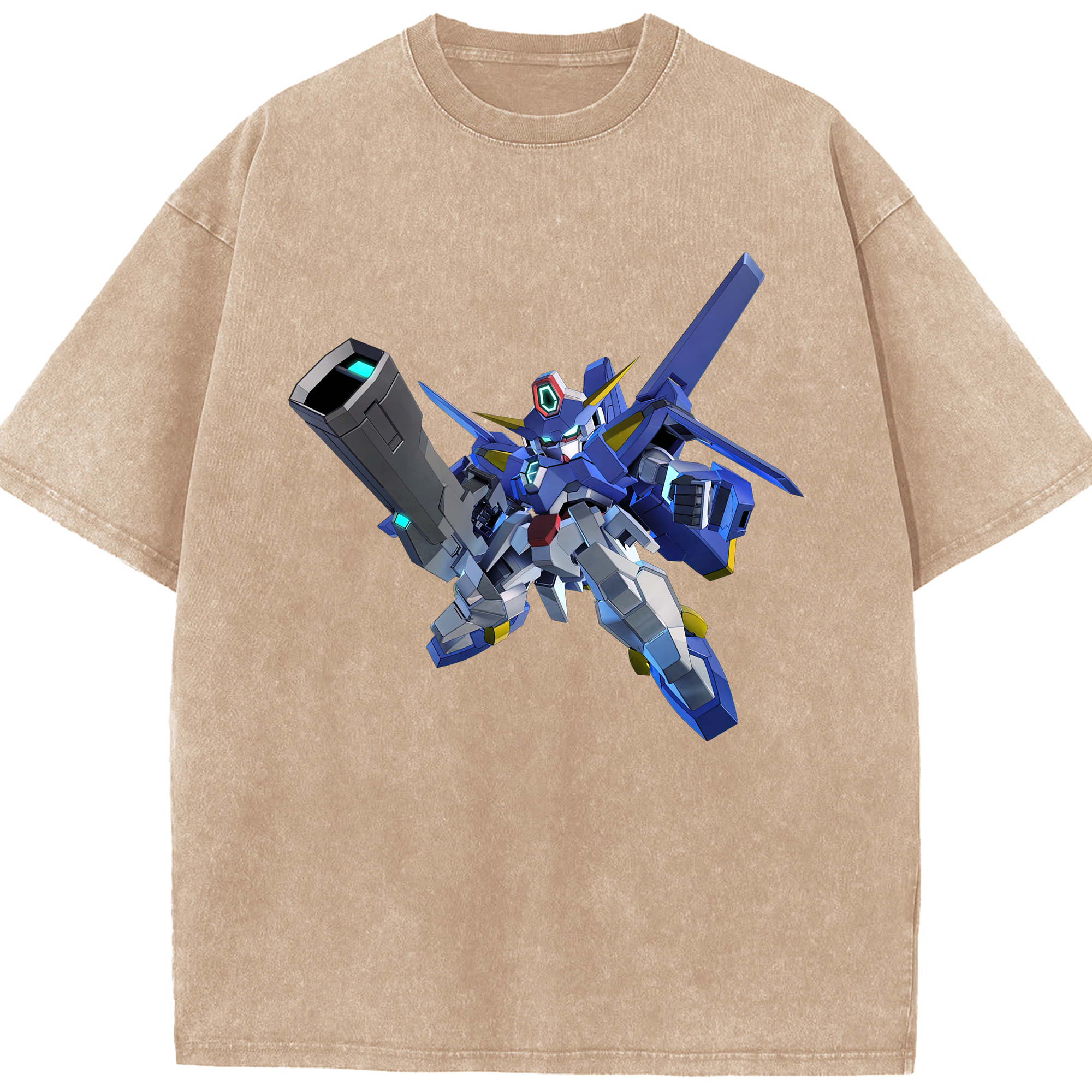 （画像用） 機動戦士ガンダム Mobile Suit Gundam 綿100% ヴィンテージ風 半袖Tシャツ（フロントプリント）