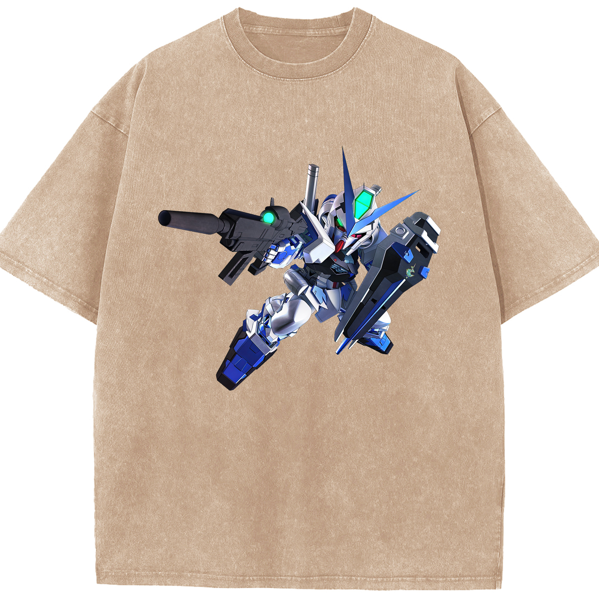 （画像用） 機動戦士ガンダム Mobile Suit Gundam 綿100% ヴィンテージ風 半袖Tシャツ（フロントプリント）