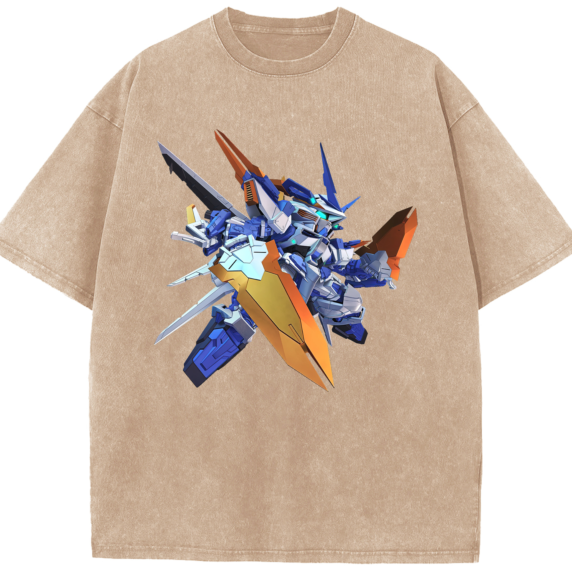 （画像用） 機動戦士ガンダム Mobile Suit Gundam 綿100% ヴィンテージ風 半袖Tシャツ（フロントプリント）