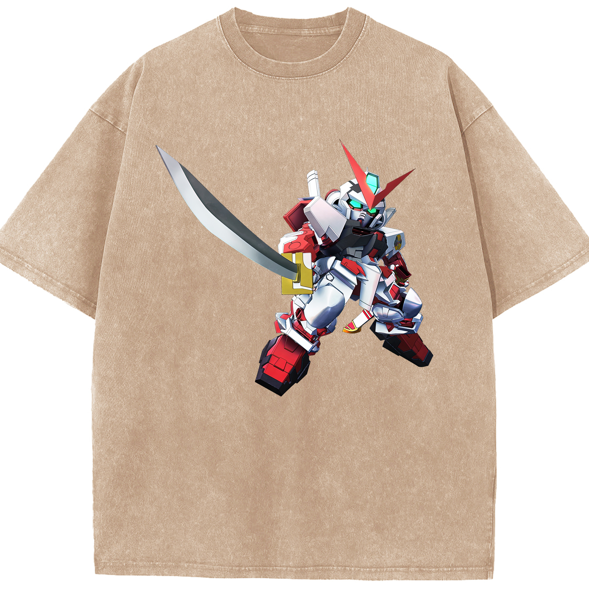 （画像用） 機動戦士ガンダム Mobile Suit Gundam 綿100% ヴィンテージ風 半袖Tシャツ（フロントプリント）