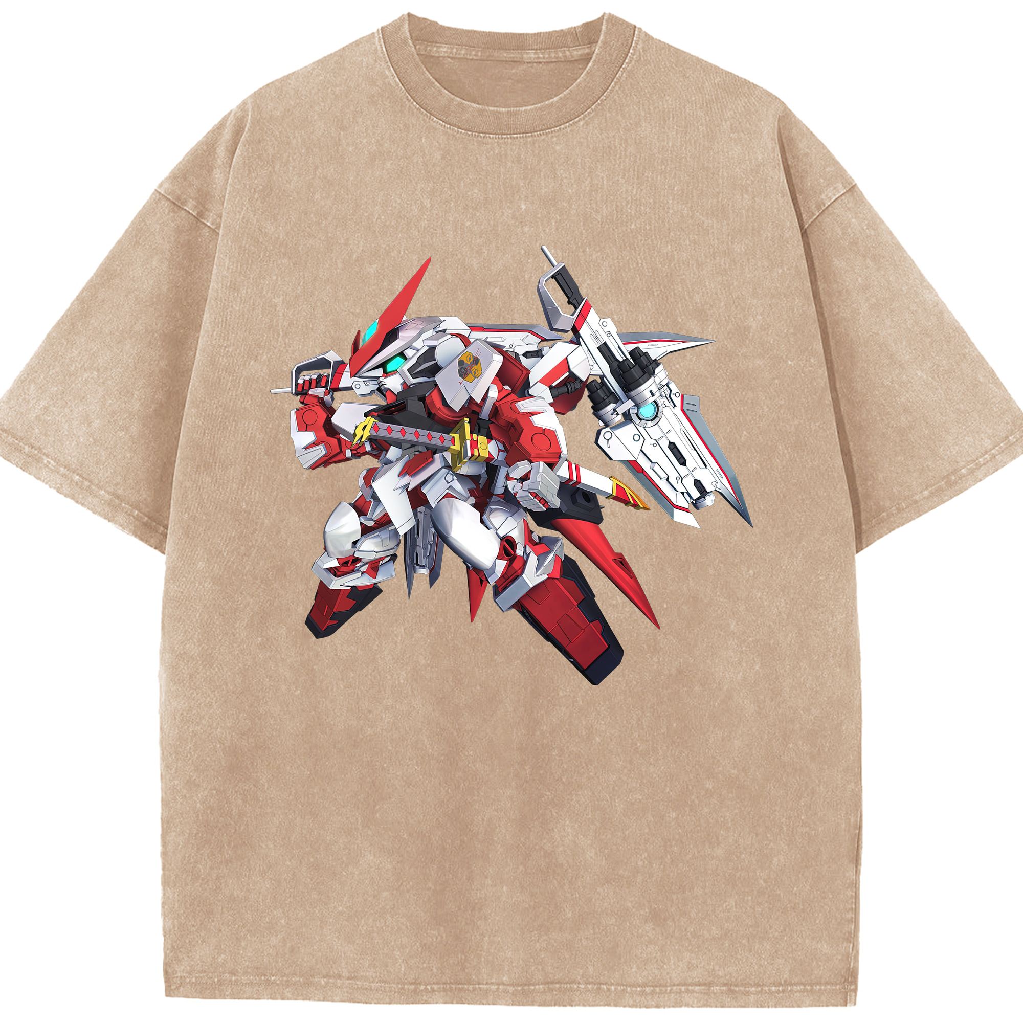 （画像用） 機動戦士ガンダム Mobile Suit Gundam 綿100% ヴィンテージ風 半袖Tシャツ（フロントプリント）