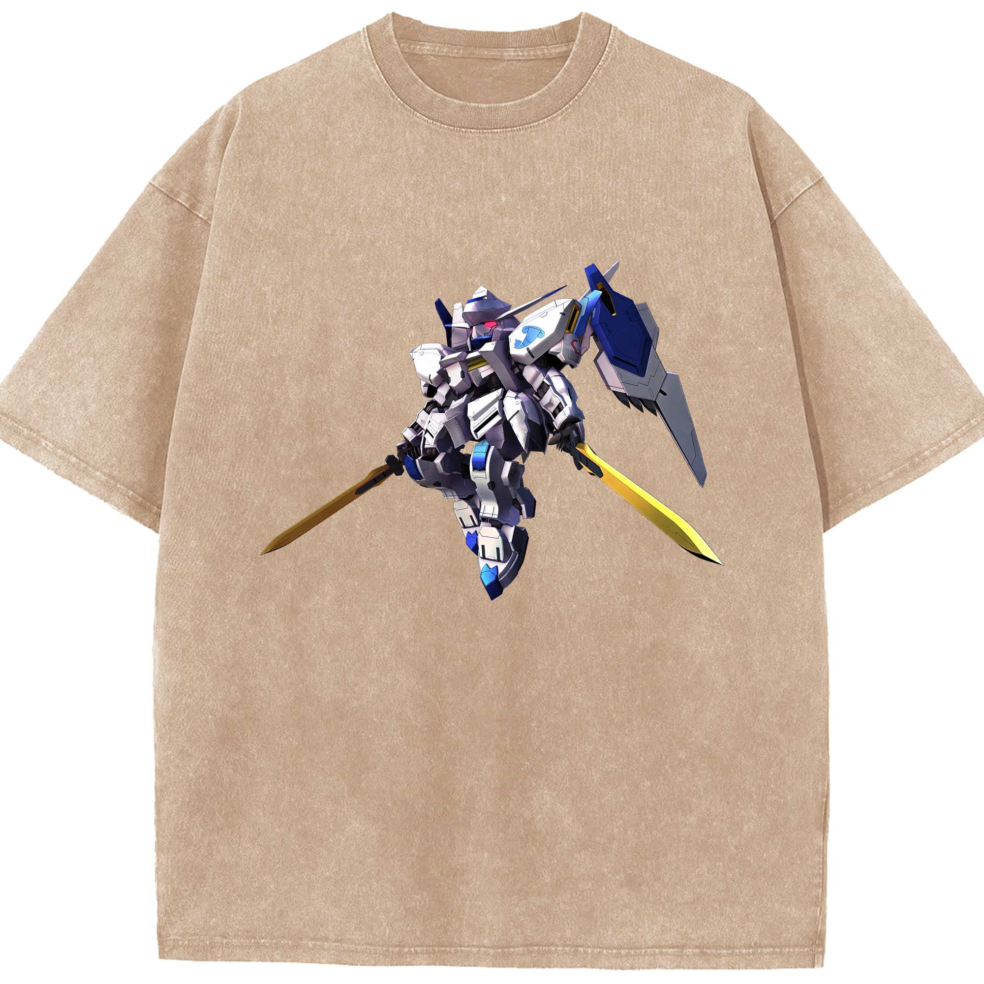 （画像用） 機動戦士ガンダム Mobile Suit Gundam 綿100% ヴィンテージ風 半袖Tシャツ（フロントプリント）