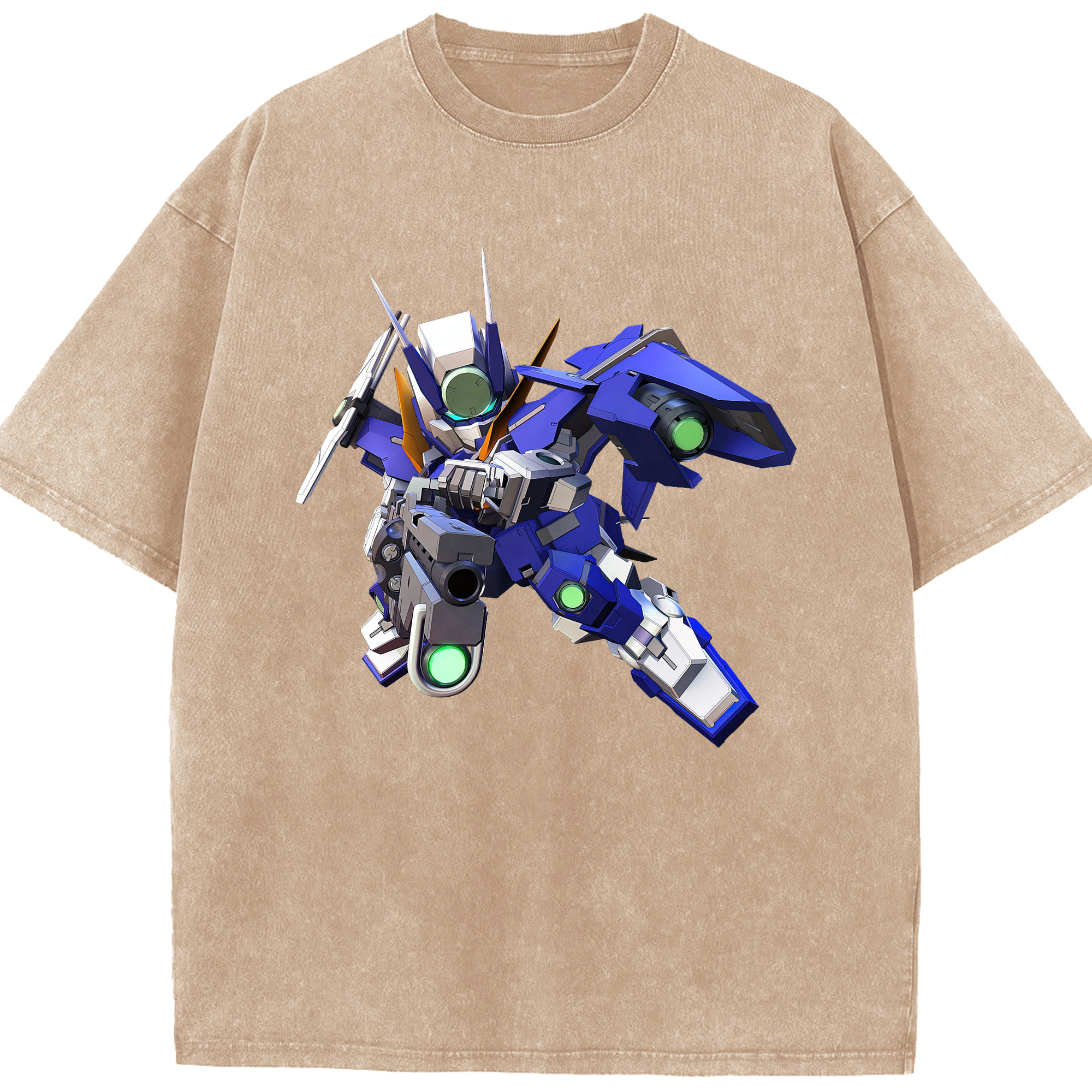 （画像用） 機動戦士ガンダム Mobile Suit Gundam 綿100% ヴィンテージ風 半袖Tシャツ（フロントプリント）