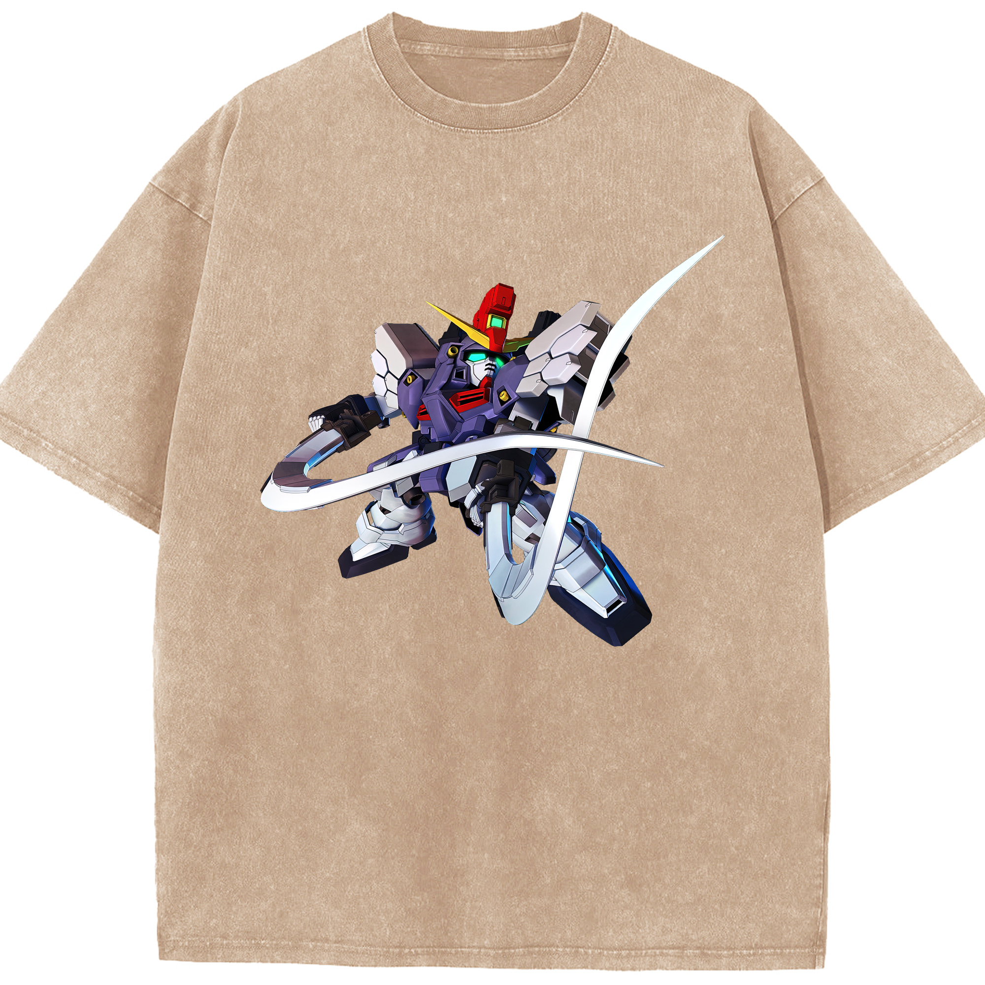 （画像用） 機動戦士ガンダム Mobile Suit Gundam 綿100% ヴィンテージ風 半袖Tシャツ（フロントプリント）