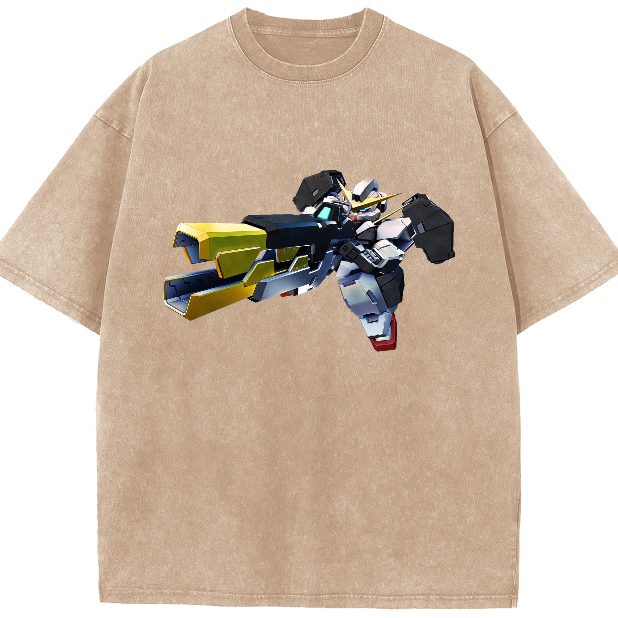 （画像用） 機動戦士ガンダム Mobile Suit Gundam 綿100% ヴィンテージ風 半袖Tシャツ（フロントプリント）