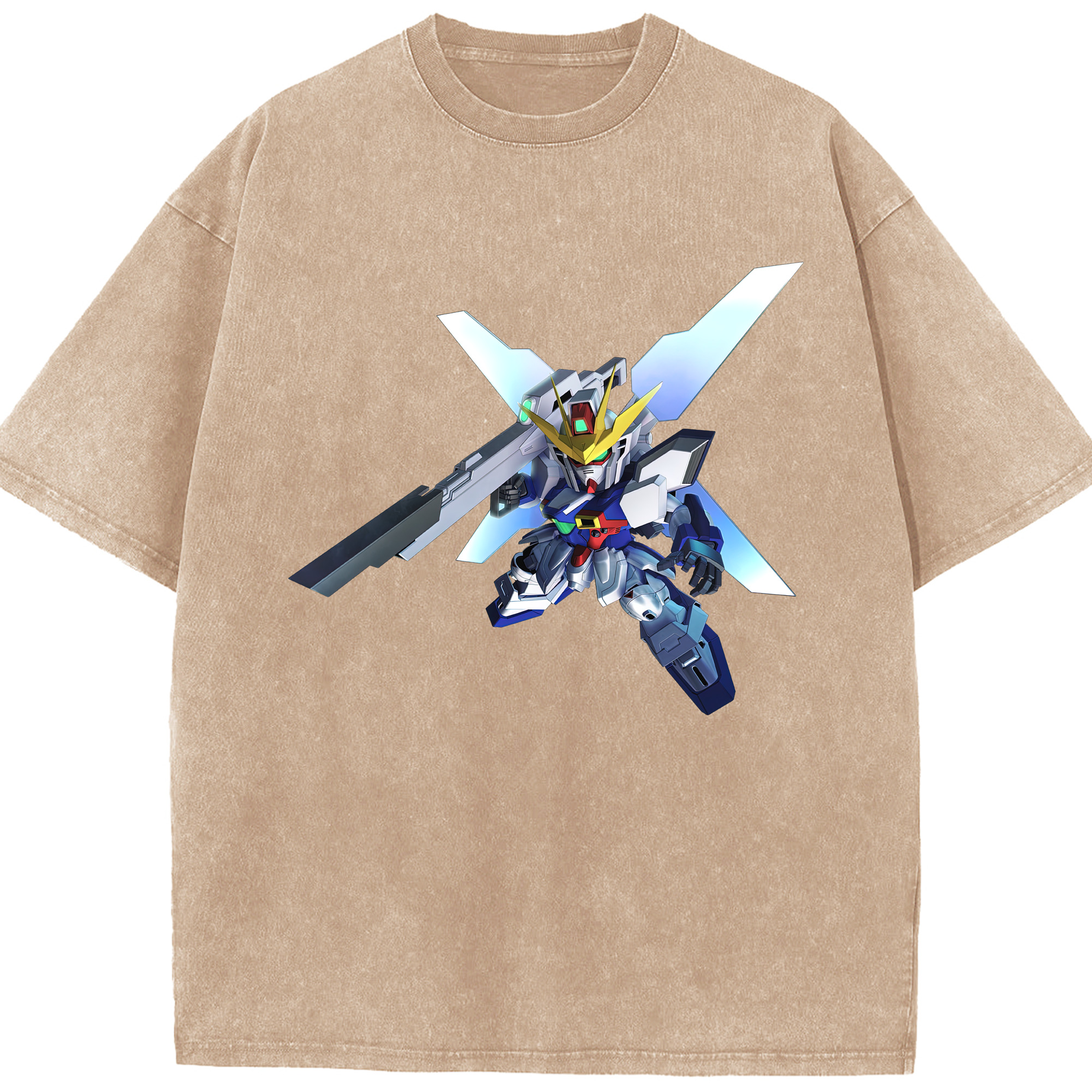 （画像用） 機動戦士ガンダム Mobile Suit Gundam 綿100% ヴィンテージ風 半袖Tシャツ（フロントプリント）