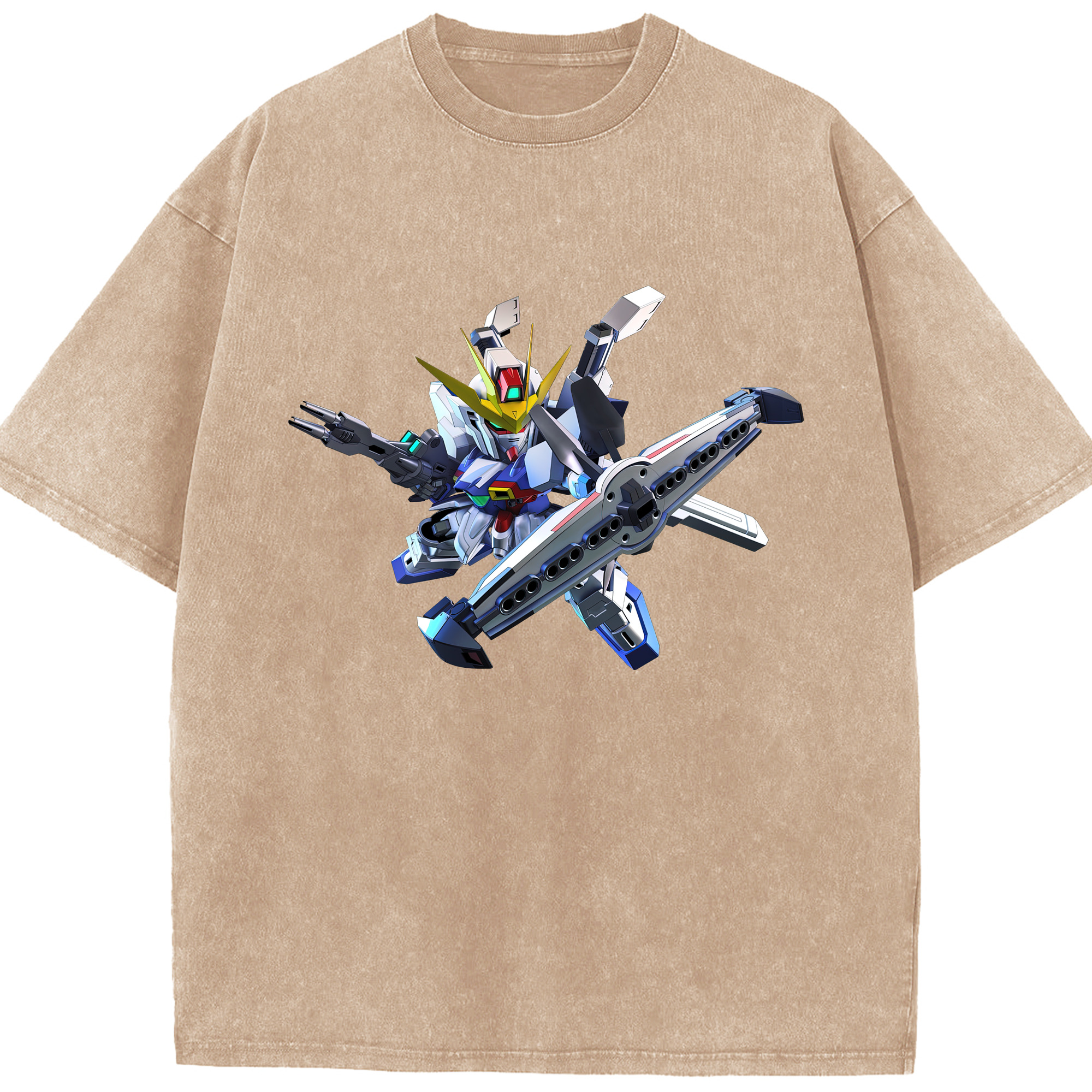 （画像用） 機動戦士ガンダム Mobile Suit Gundam 綿100% ヴィンテージ風 半袖Tシャツ（フロントプリント）
