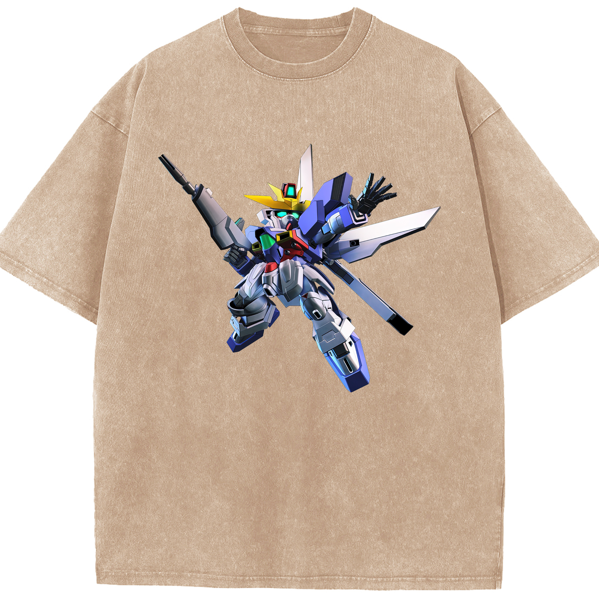 （画像用） 機動戦士ガンダム Mobile Suit Gundam 綿100% ヴィンテージ風 半袖Tシャツ（フロントプリント）