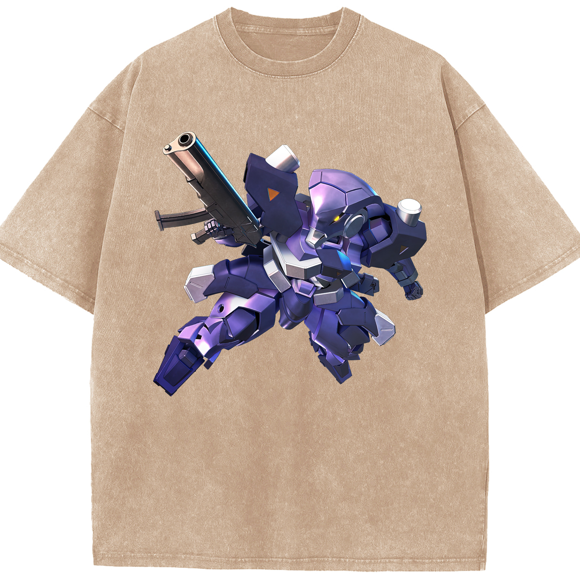 （画像用） 機動戦士ガンダム Mobile Suit Gundam 綿100% ヴィンテージ風 半袖Tシャツ（フロントプリント）