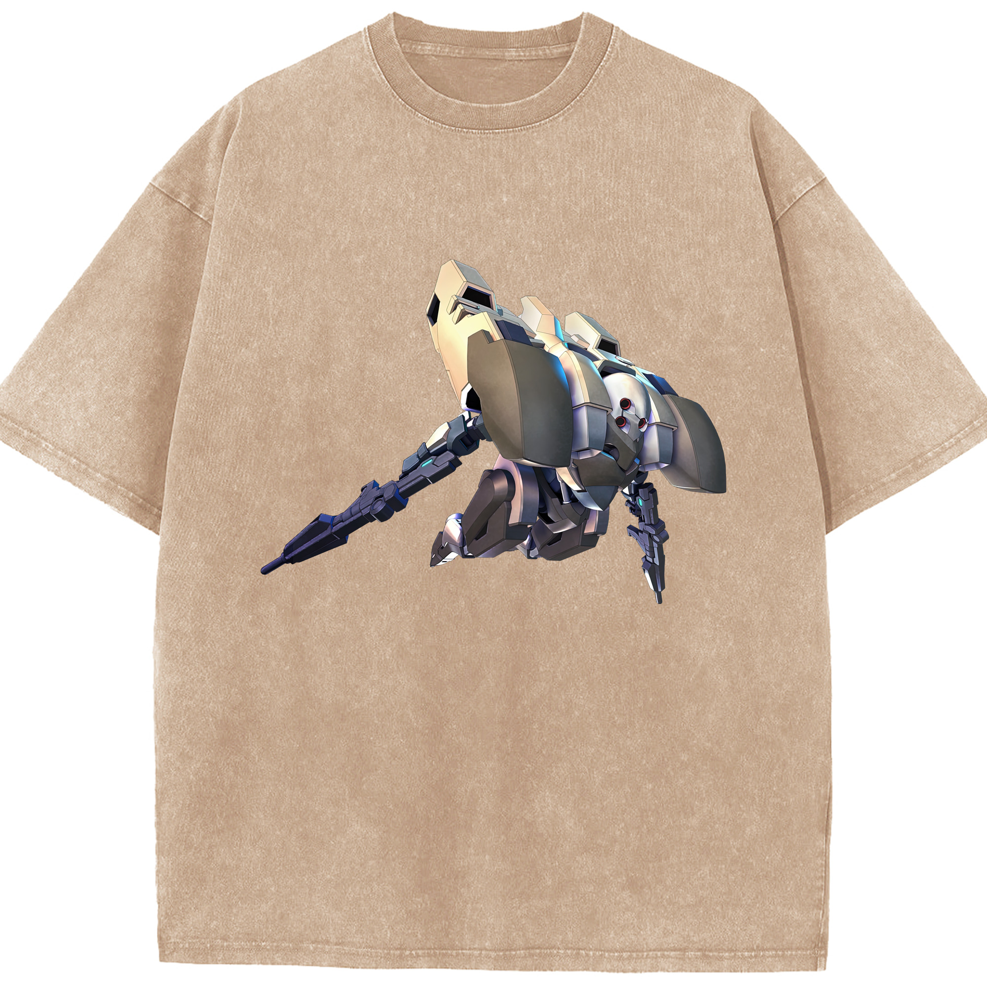 （画像用） 機動戦士ガンダム Mobile Suit Gundam 綿100% ヴィンテージ風 半袖Tシャツ（フロントプリント）