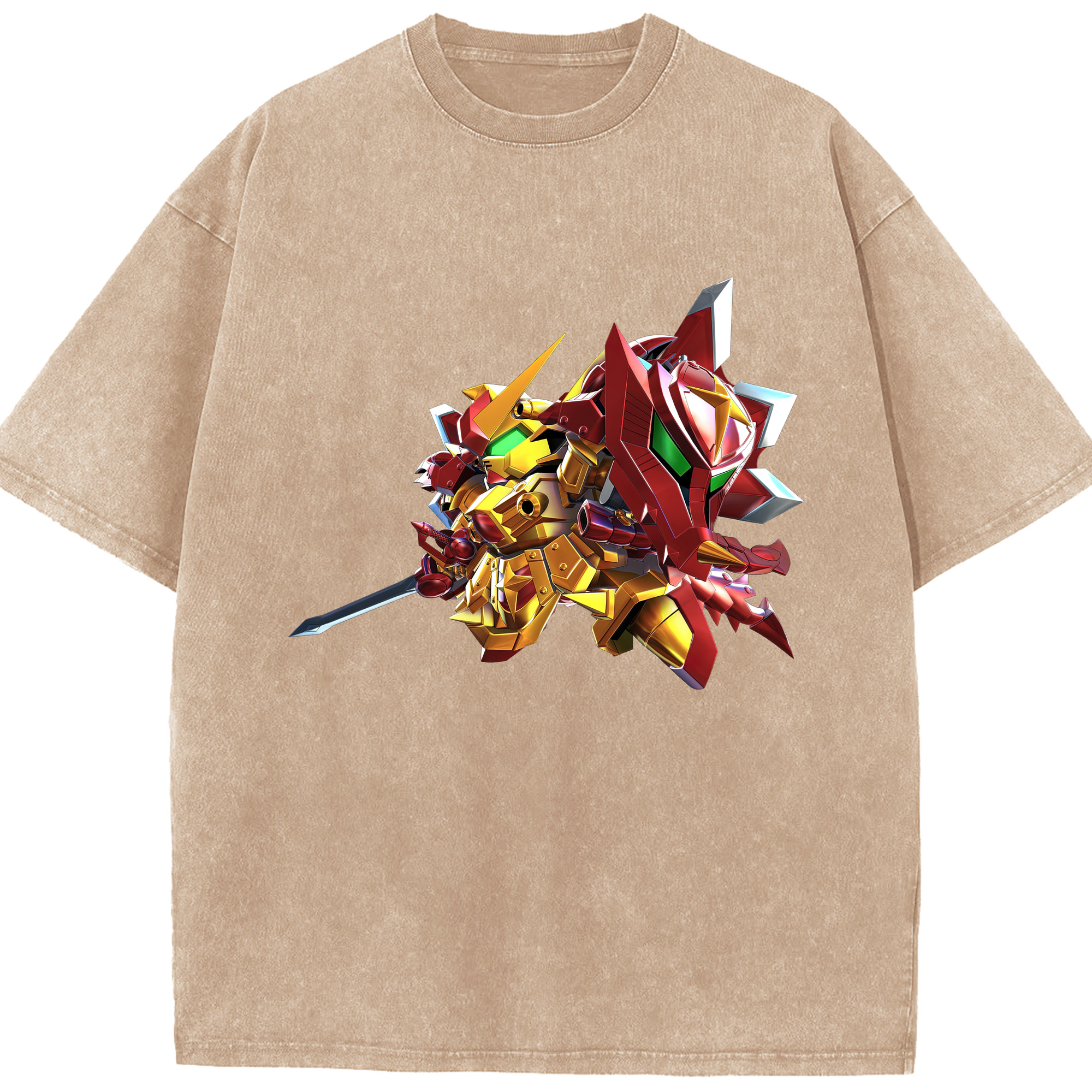（画像用） 機動戦士ガンダム Mobile Suit Gundam 綿100% ヴィンテージ風 半袖Tシャツ（フロントプリント）