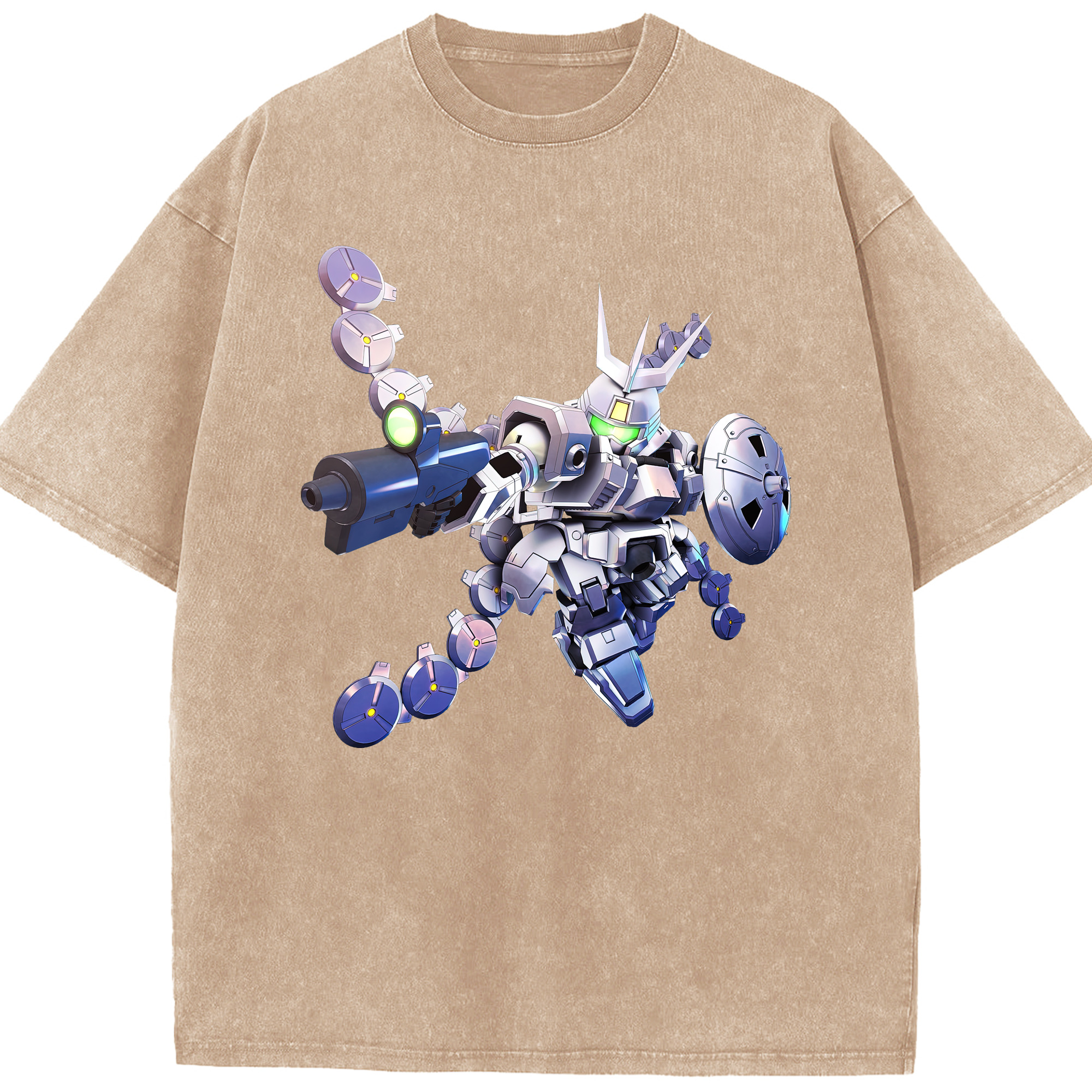 （画像用） 機動戦士ガンダム Mobile Suit Gundam 綿100% ヴィンテージ風 半袖Tシャツ（フロントプリント）