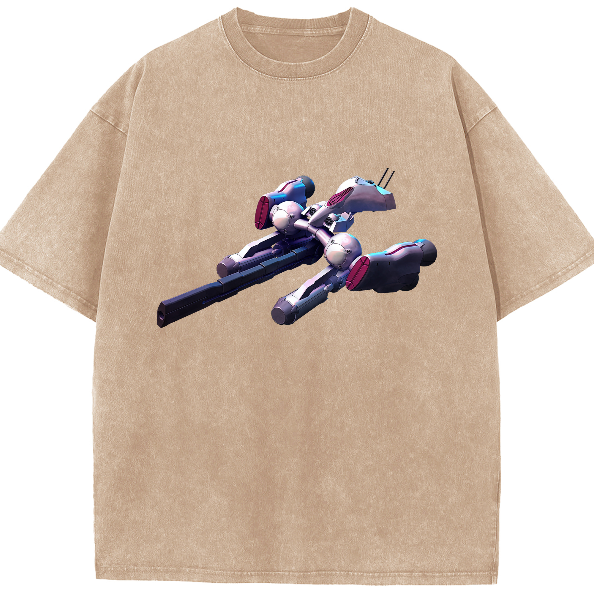 （画像用） 機動戦士ガンダム Mobile Suit Gundam 綿100% ヴィンテージ風 半袖Tシャツ（フロントプリント）