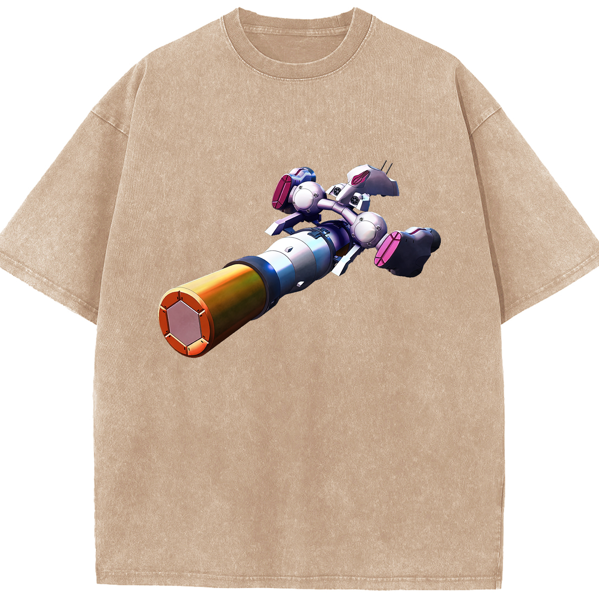 （画像用） 機動戦士ガンダム Mobile Suit Gundam 綿100% ヴィンテージ風 半袖Tシャツ（フロントプリント）