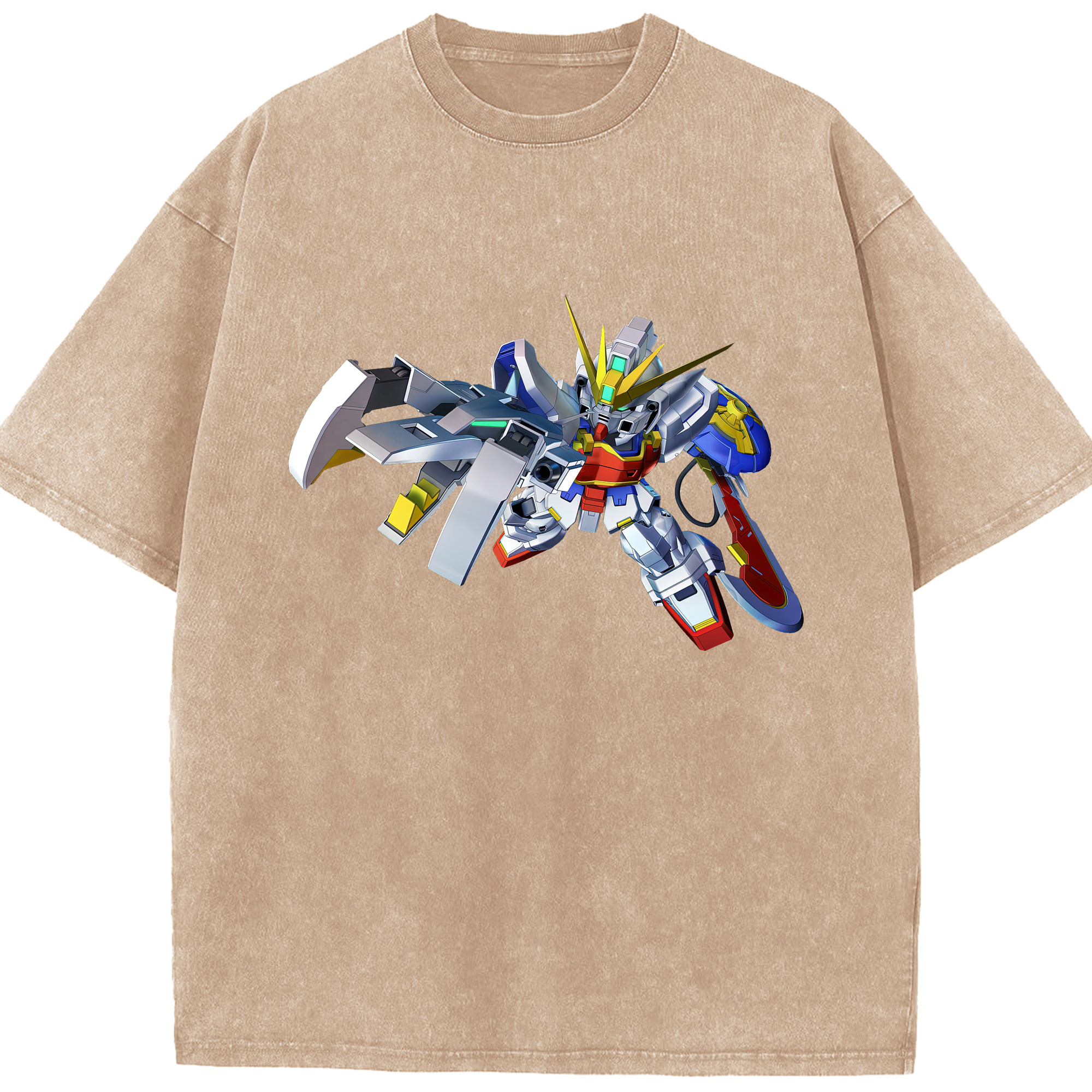 （画像用） 機動戦士ガンダム Mobile Suit Gundam 綿100% ヴィンテージ風 半袖Tシャツ（フロントプリント）