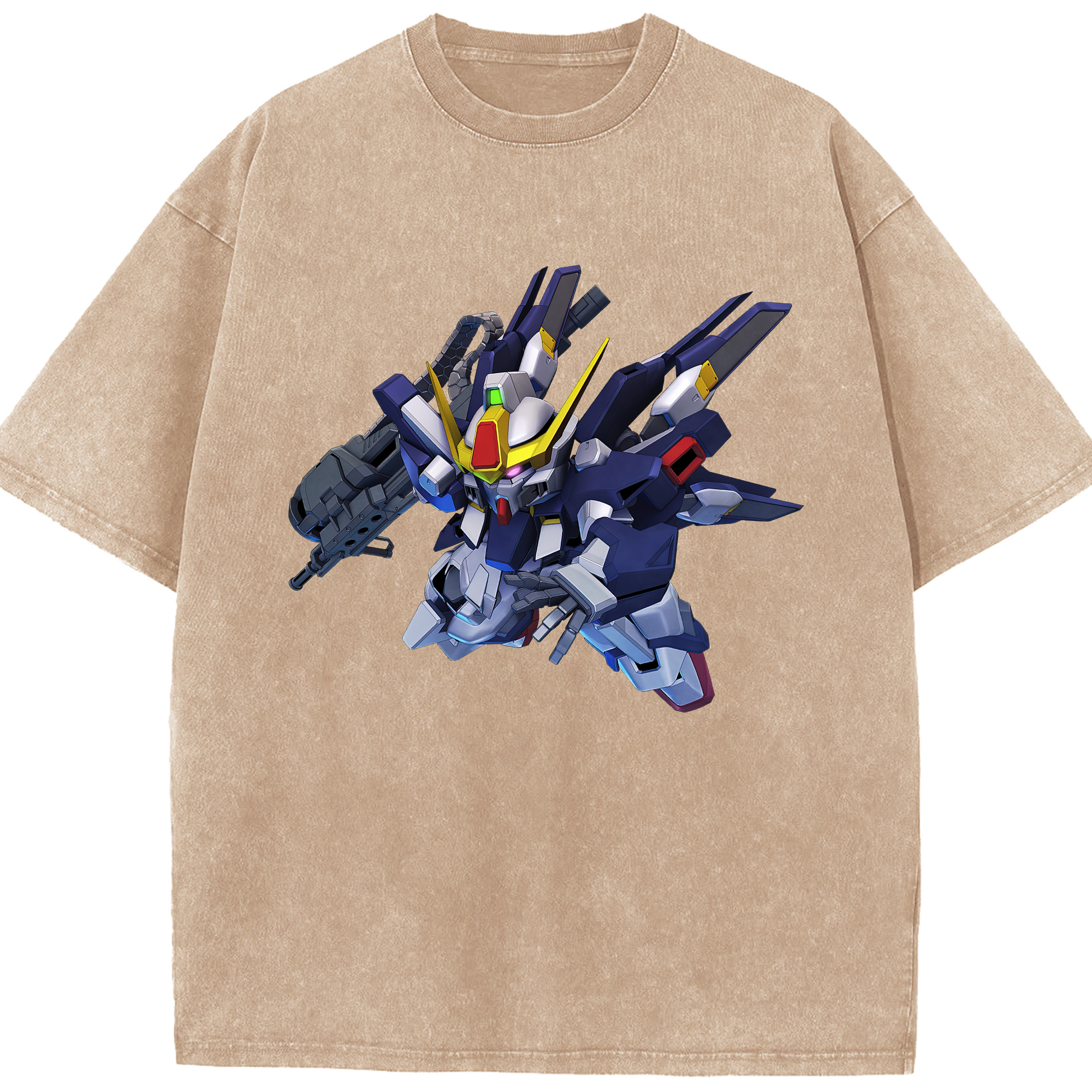 （画像用） 機動戦士ガンダム Mobile Suit Gundam 綿100% ヴィンテージ風 半袖Tシャツ（フロントプリント）