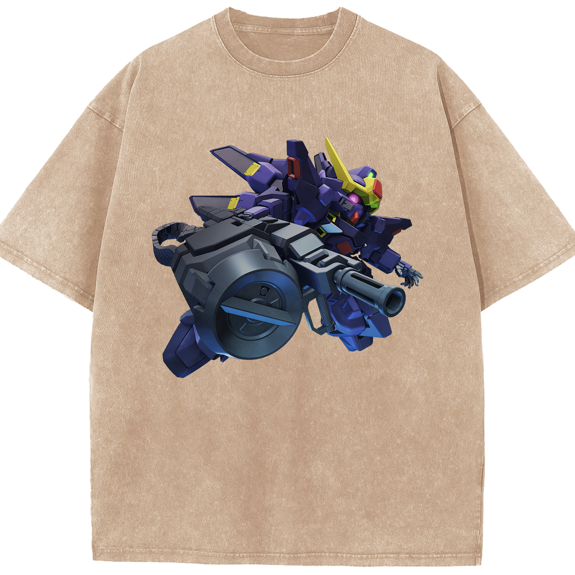 （画像用） 機動戦士ガンダム Mobile Suit Gundam 綿100% ヴィンテージ風 半袖Tシャツ（フロントプリント）
