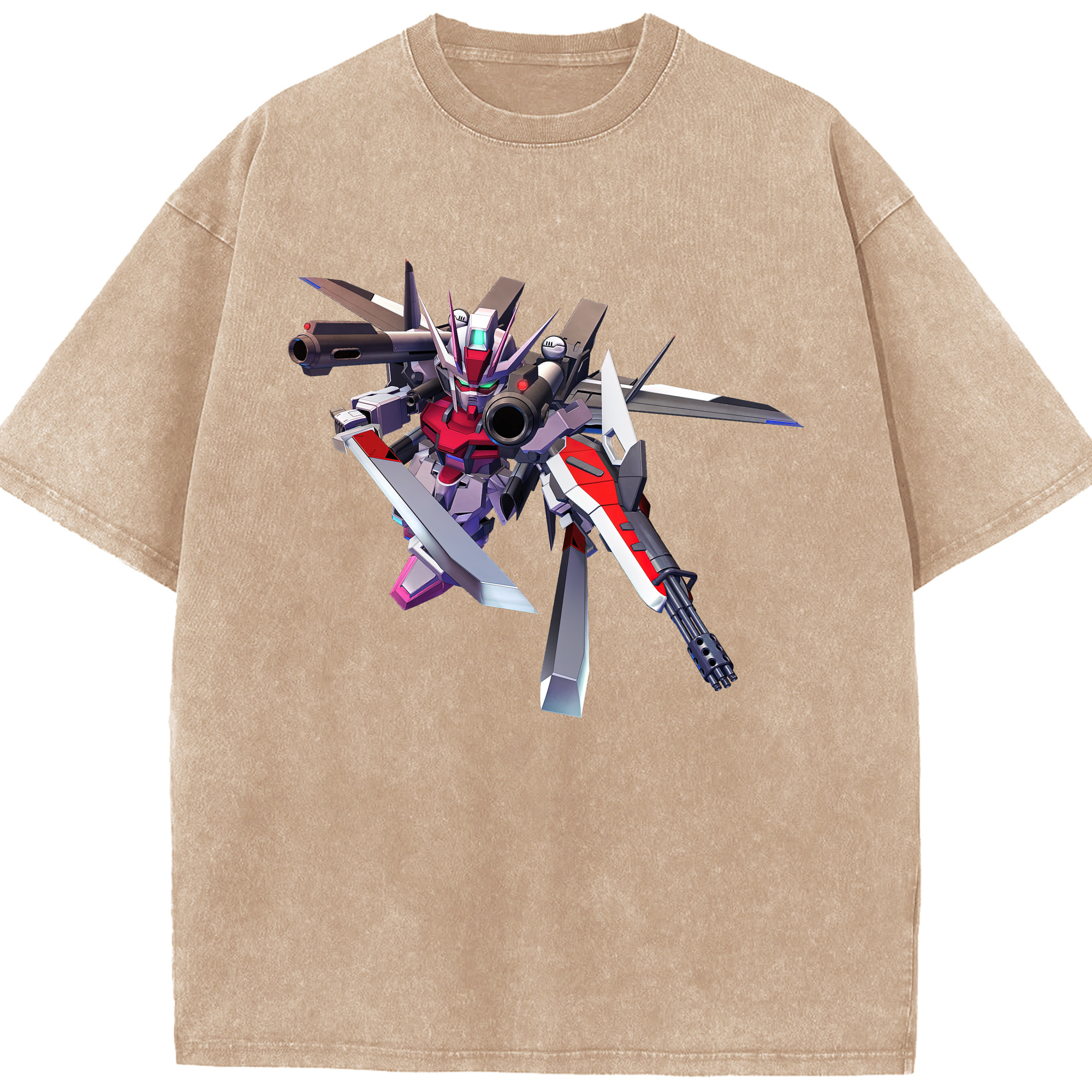 （画像用） 機動戦士ガンダム Mobile Suit Gundam 綿100% ヴィンテージ風 半袖Tシャツ（フロントプリント）