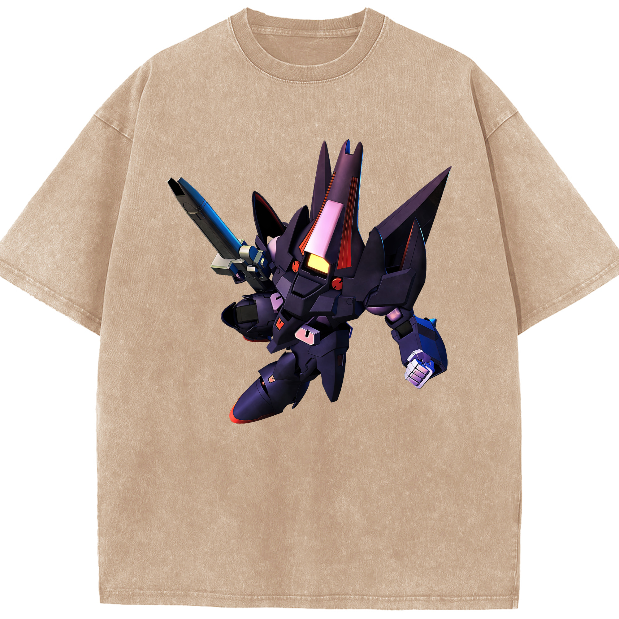 （画像用） 機動戦士ガンダム Mobile Suit Gundam 綿100% ヴィンテージ風 半袖Tシャツ（フロントプリント）