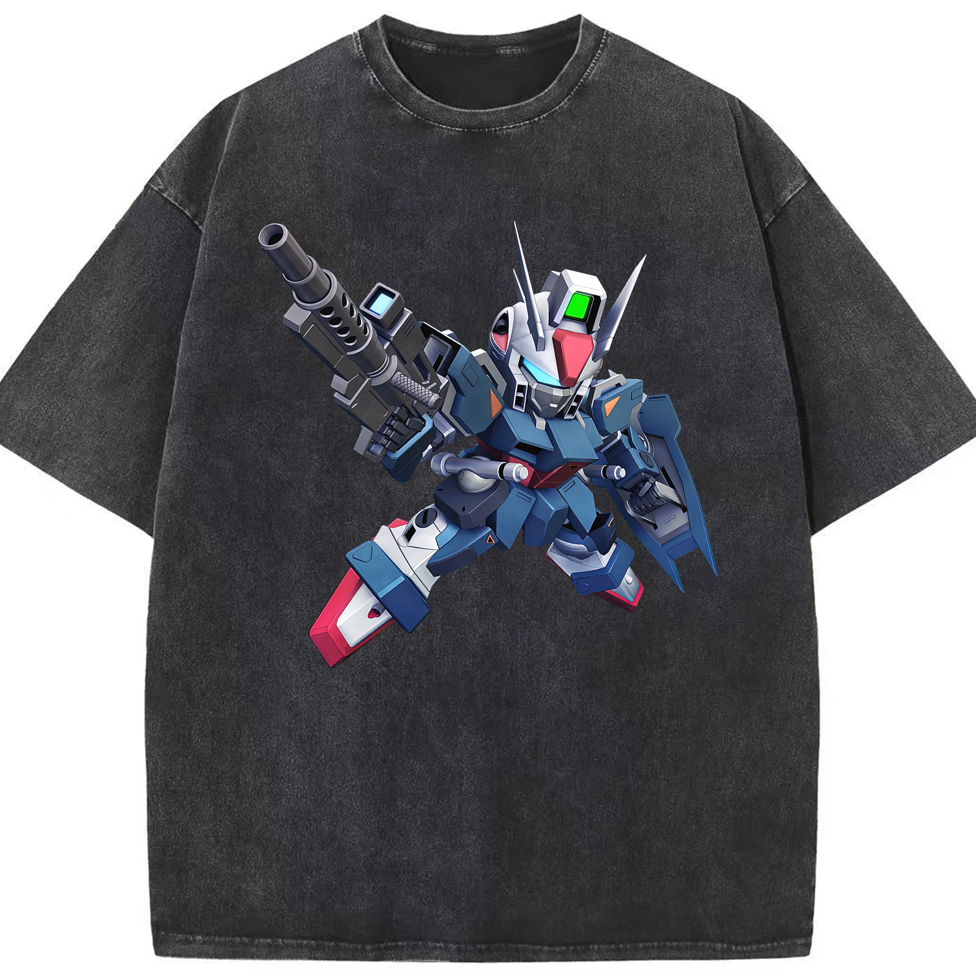 （画像用） 機動戦士ガンダム Mobile Suit Gundam 綿100% ヴィンテージ風 半袖Tシャツ（フロントプリント）