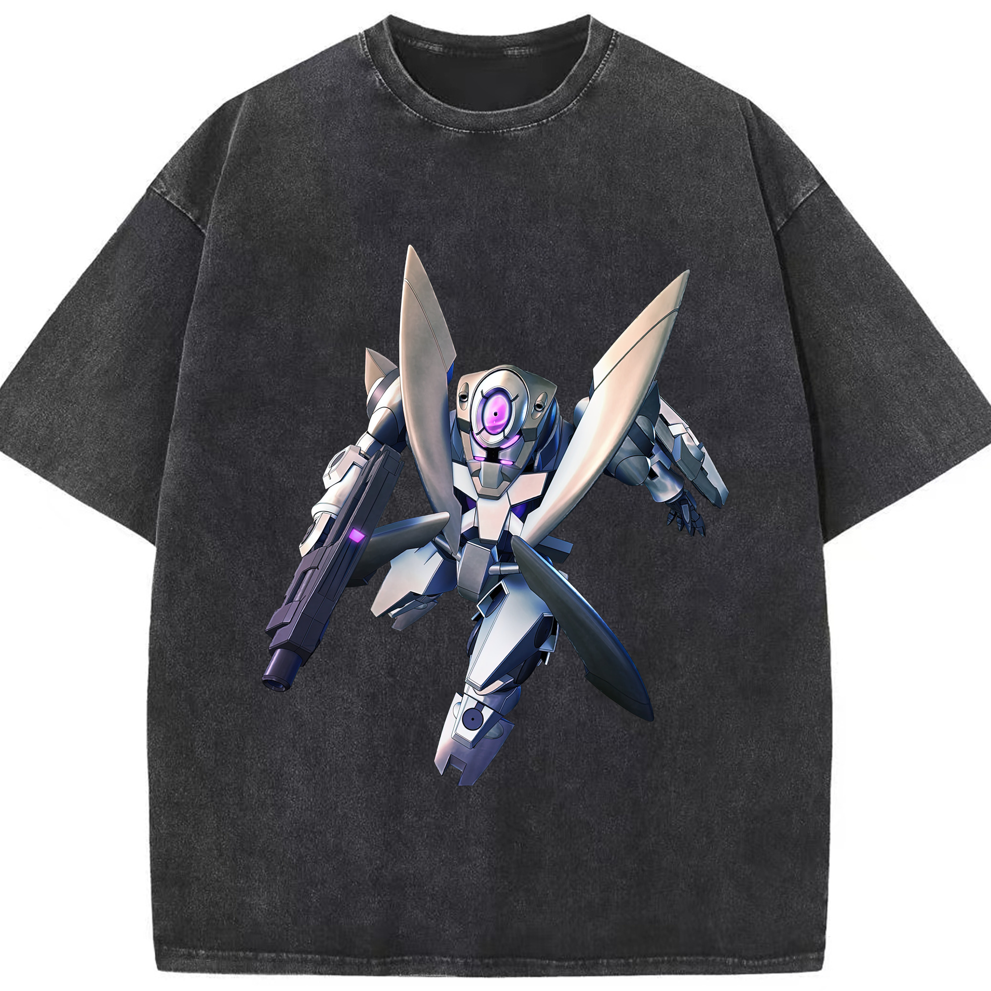 （画像用） 機動戦士ガンダム Mobile Suit Gundam 綿100% ヴィンテージ風 半袖Tシャツ（フロントプリント）