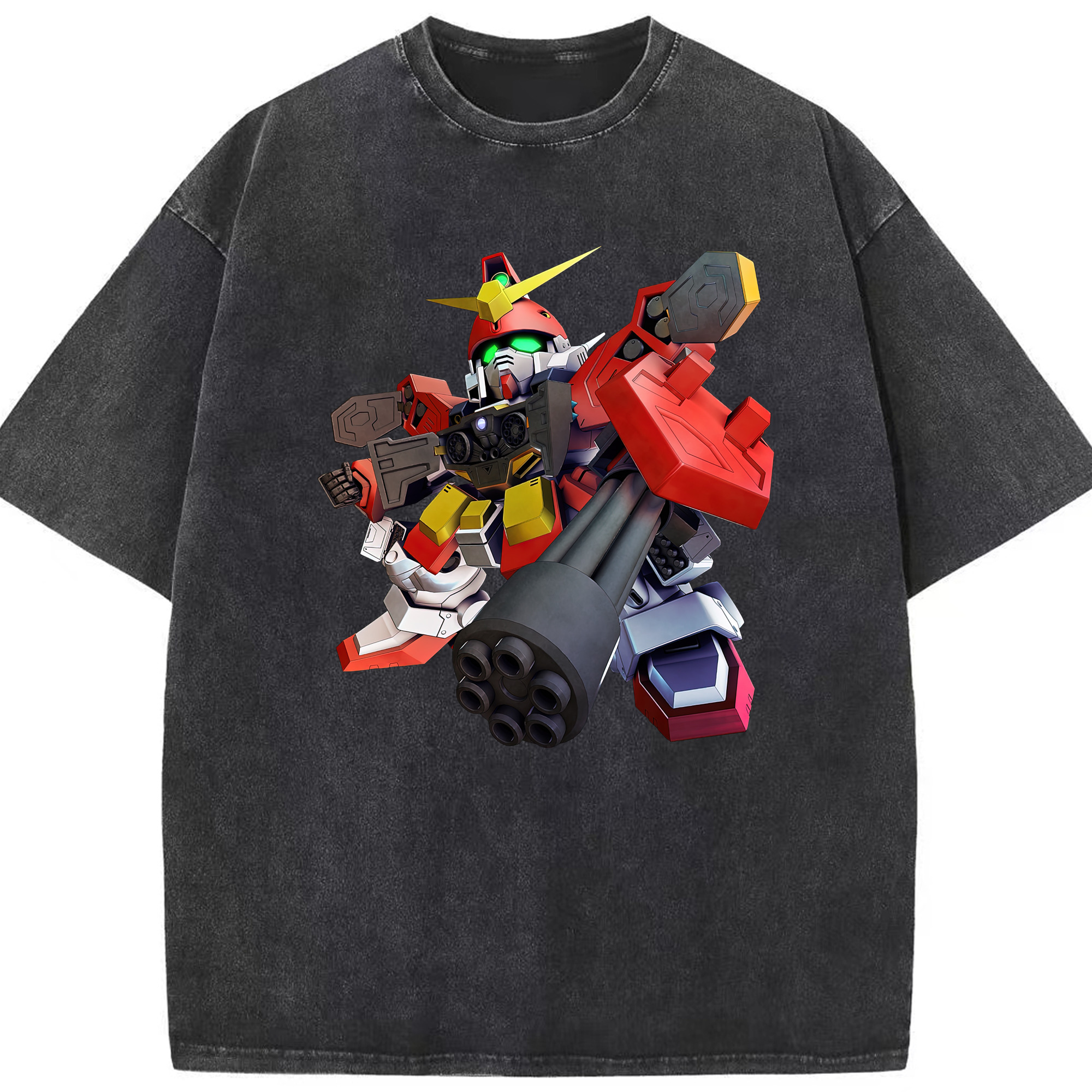 （画像用） 機動戦士ガンダム Mobile Suit Gundam 綿100% ヴィンテージ風 半袖Tシャツ（フロントプリント）