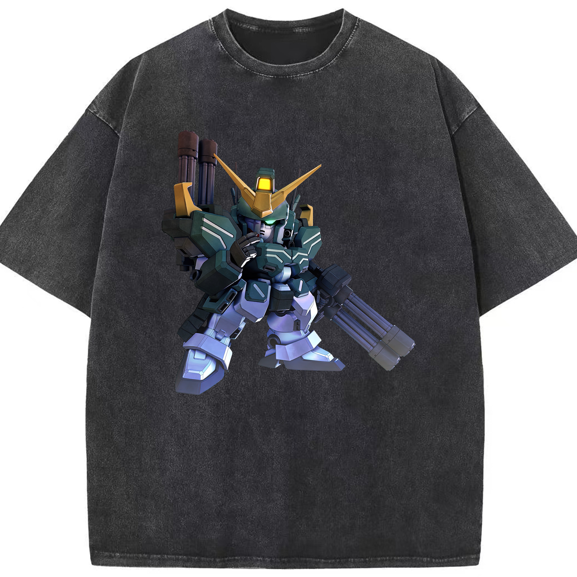（画像用） 機動戦士ガンダム Mobile Suit Gundam 綿100% ヴィンテージ風 半袖Tシャツ（フロントプリント）