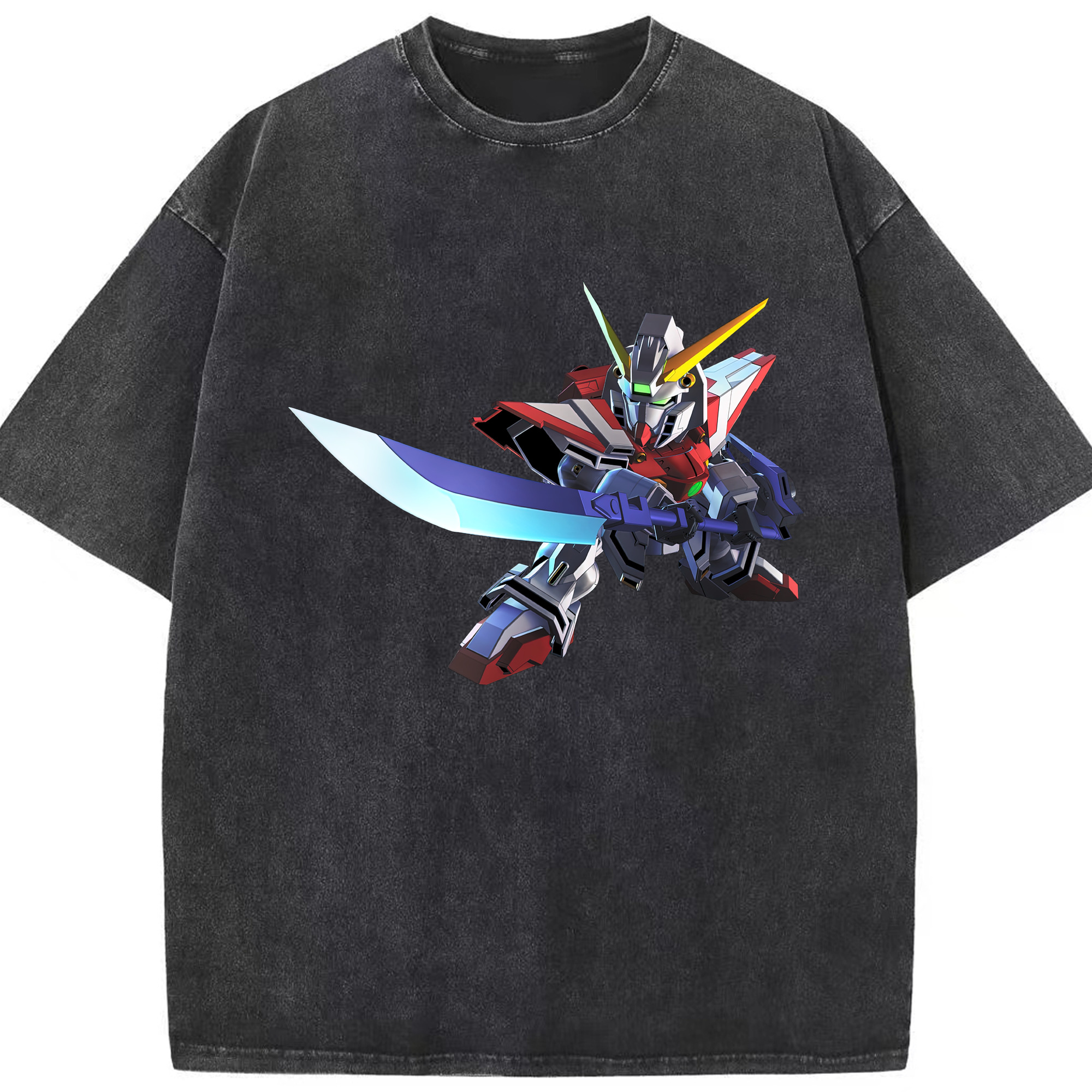 （画像用） 機動戦士ガンダム Mobile Suit Gundam 綿100% ヴィンテージ風 半袖Tシャツ（フロントプリント）